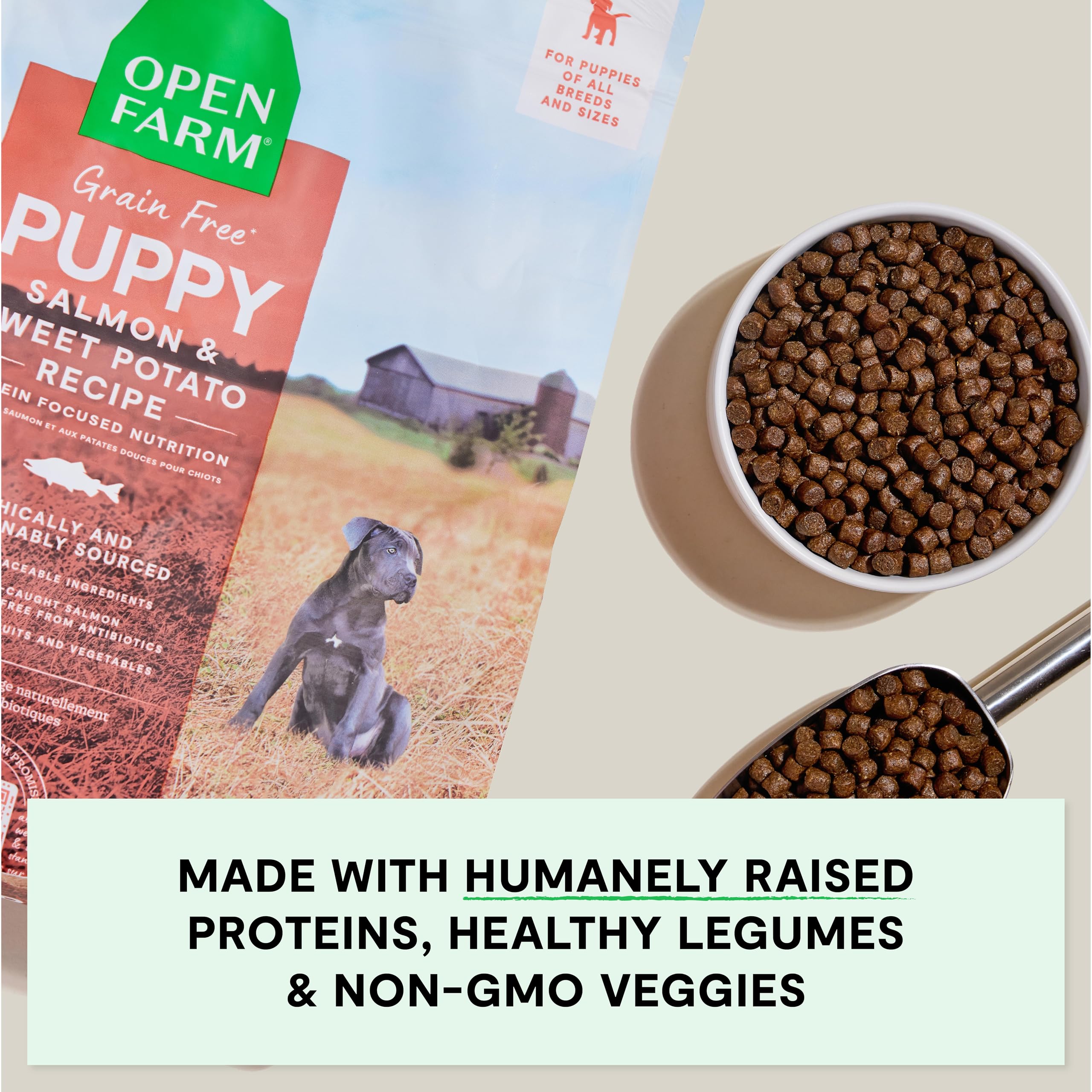 Foto 6 pulgar | Alimento Seco Para Perros Open Farm Con Salmón Y Batata Para Cachorros, 10 Kg - Venta Internacional.