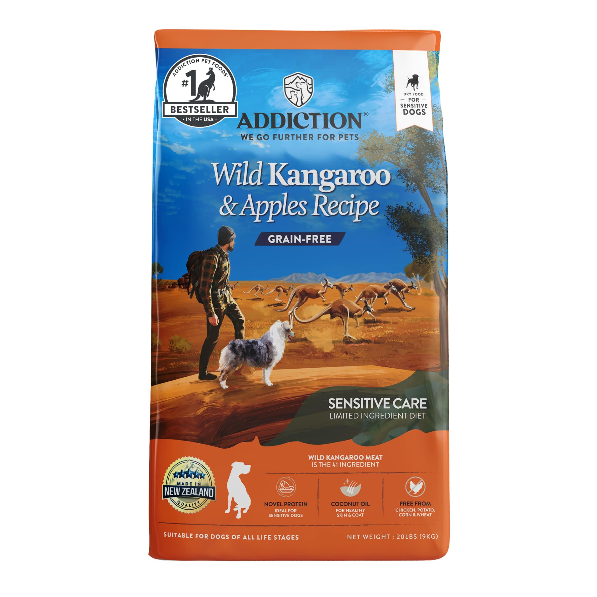 Foto 1 | Comida Seca Para Perros Addiction Wild Kangaroo & Apples, 9,07 Kg - Venta Internacional.