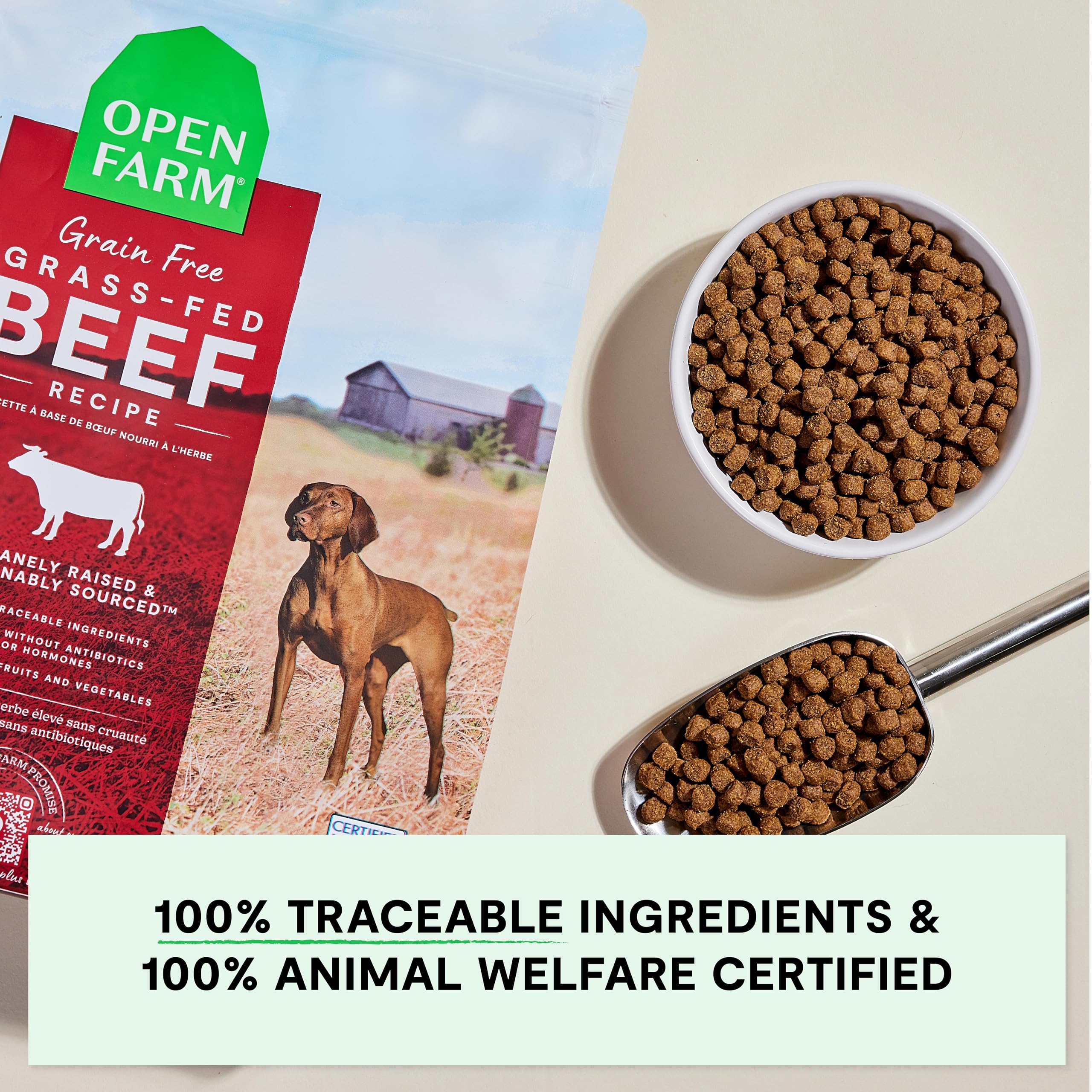 Foto 5 | Comida Seca Para Perros, Receta De Carne De Res Sin Cereales De Open Farm, 1,8 Kg - Venta Internacional.