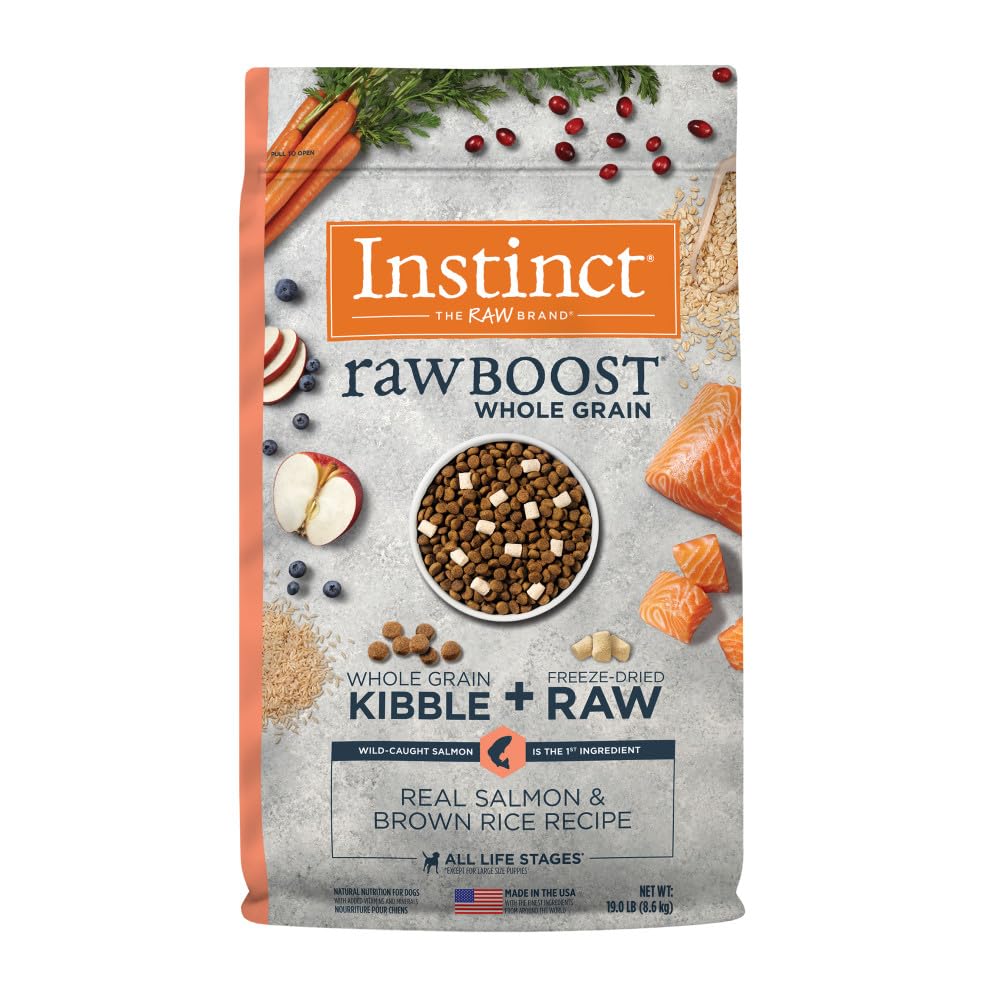 Comida Para Perros Instinct Raw Boost, Salmón Integral, 8,6 Kg - Venta Internacional.