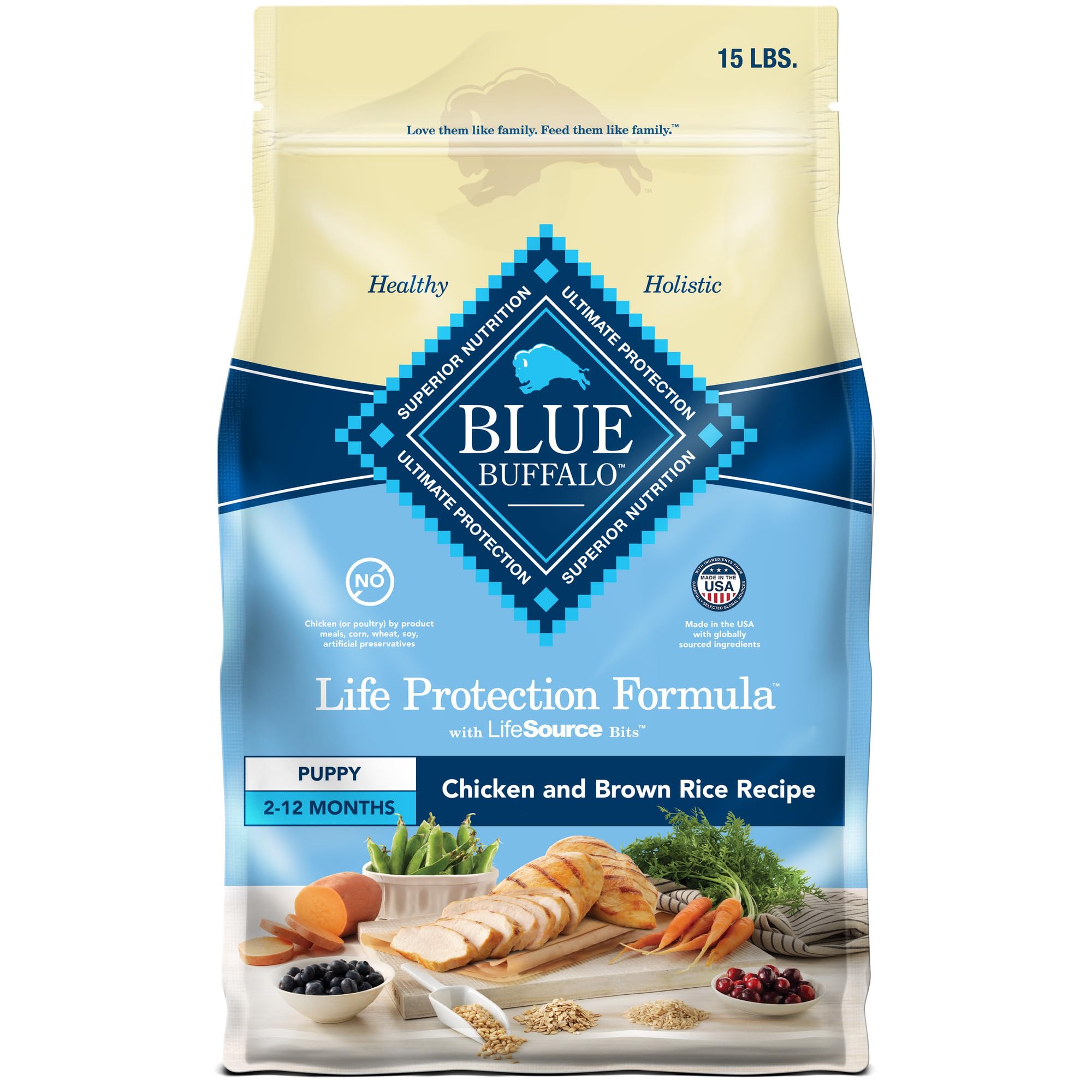 Comida Para Perros Blue Buffalo Life Protection Puppy, 6,8 Kg - Venta Internacional.
