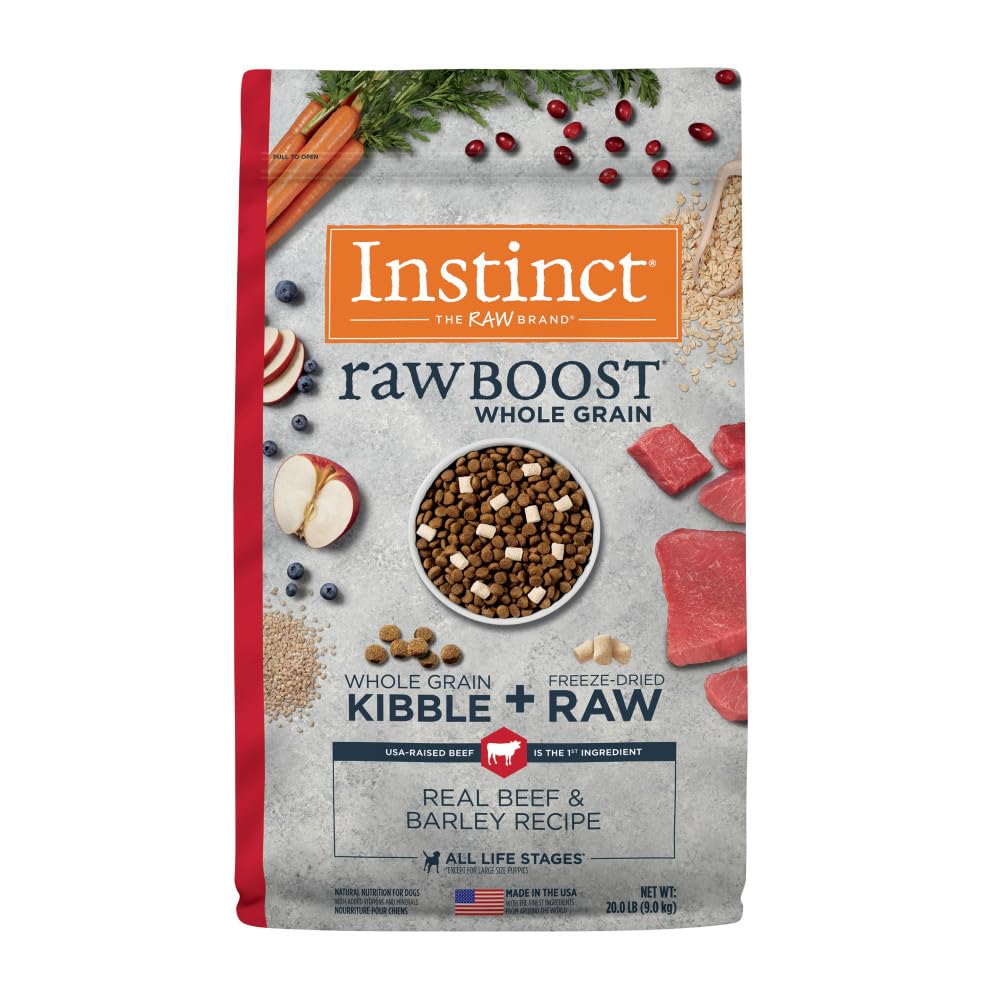 Foto 2 pulgar | Comida Para Perros Instinct Raw Boost Integral De Ternera Y Cebada, 9 Kg - Venta Internacional.