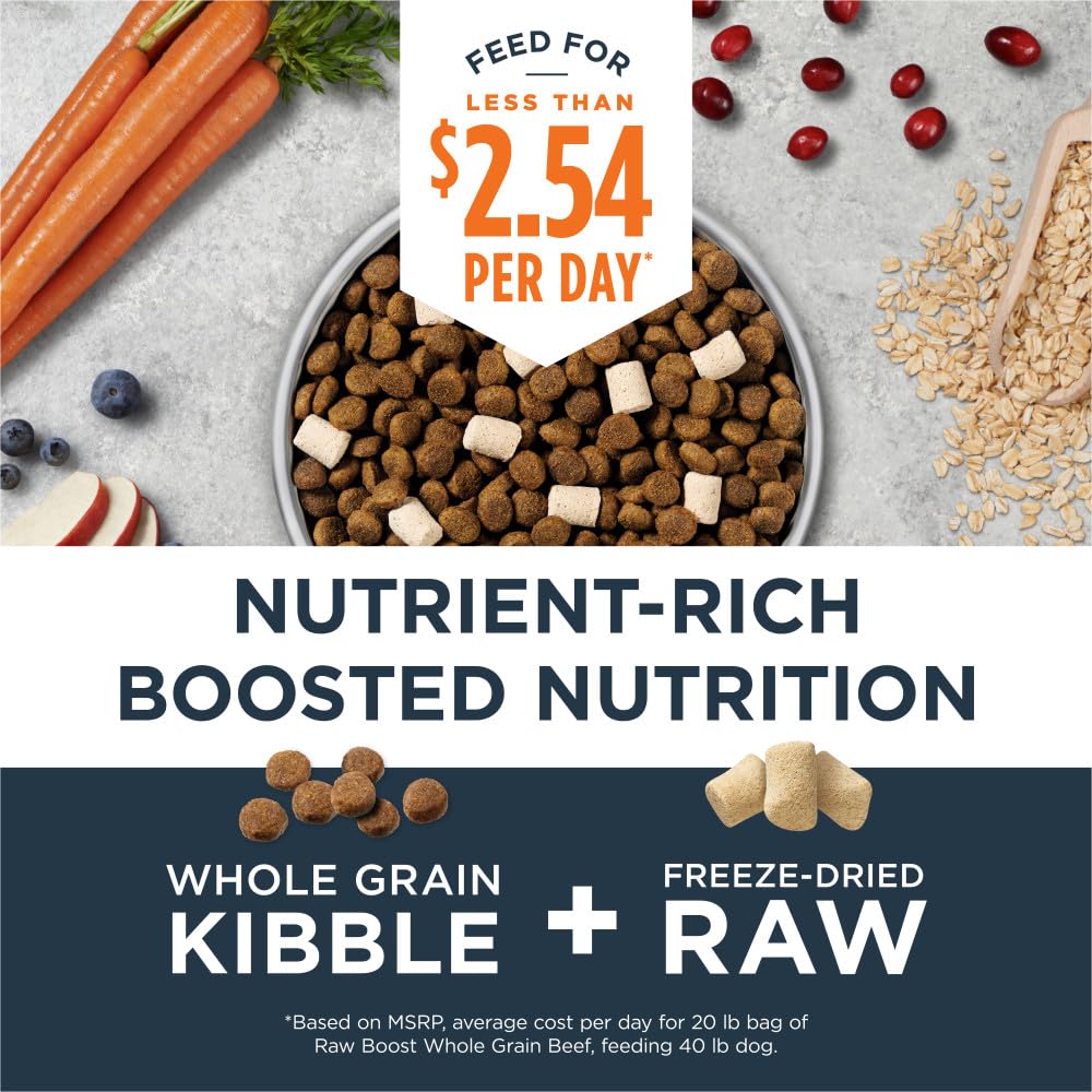 Foto 3 pulgar | Comida Para Perros Instinct Raw Boost Integral De Ternera Y Cebada, 9 Kg - Venta Internacional.