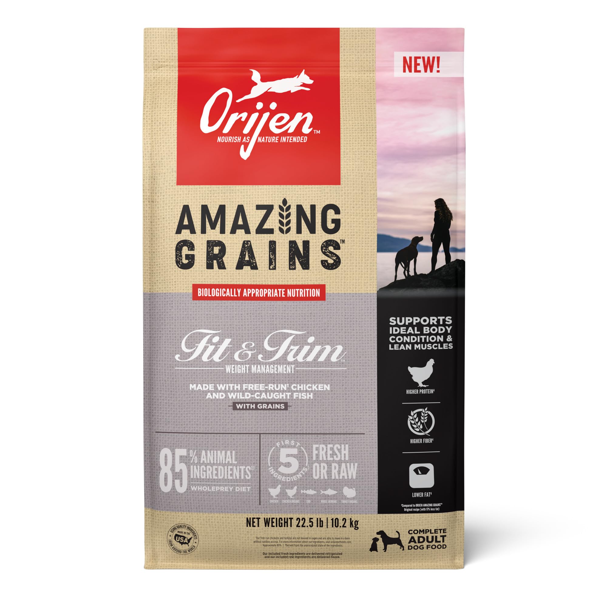 Foto 2 pulgar | Pienso Para Perros Orijen Amazing Grains™ Fit & Trim 10,2 Kg - Venta Internacional.