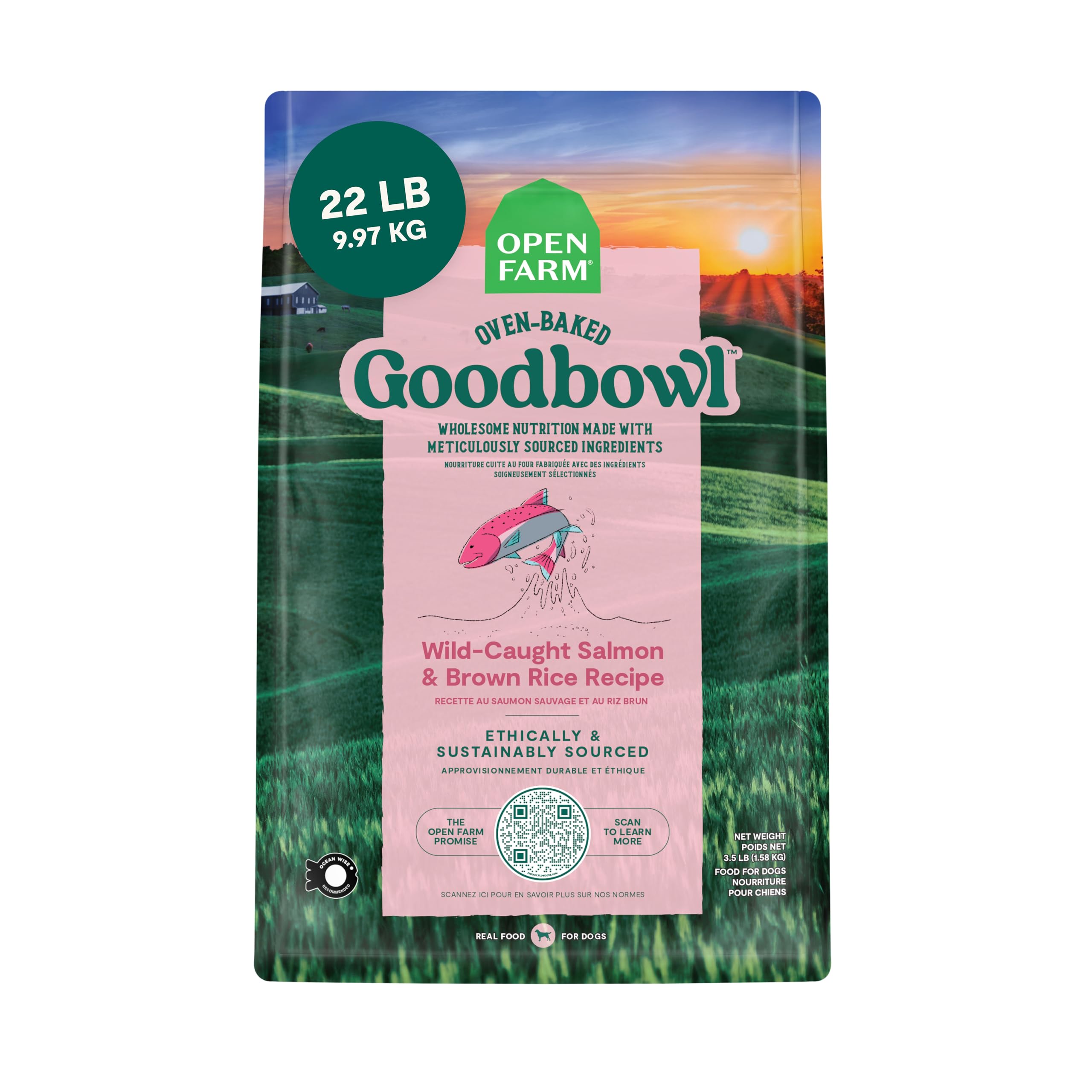 Foto 2 pulgar | Alimento Seco Para Perros Open Farm Goodbowl, Salmón Capturado En Estado Salvaje, 10 Kg - Venta Internacional.