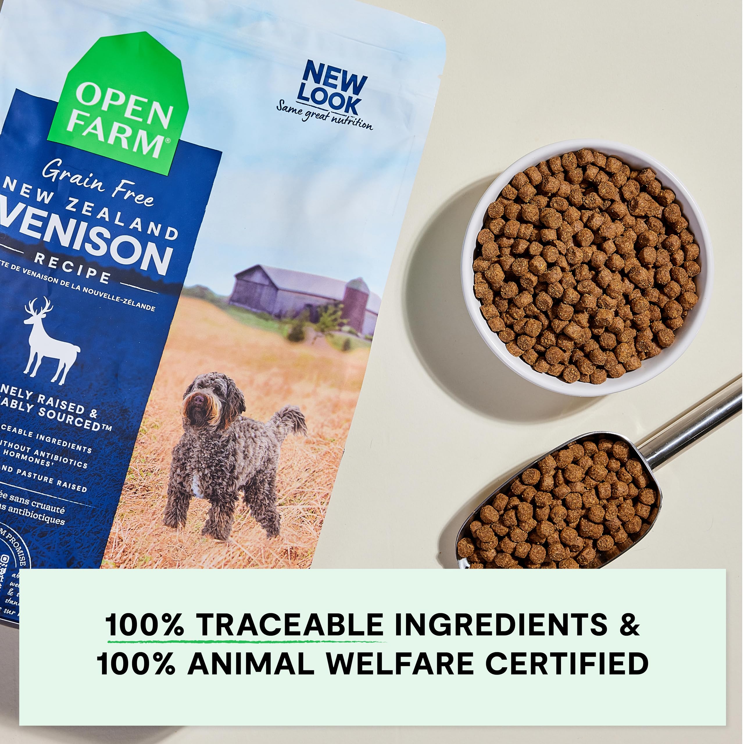 Foto 5 | Comida Para Perros Open Farm, Receta De Carne De Venado Sin Cereales, Bolsa De 10 Kg - Venta Internacional.