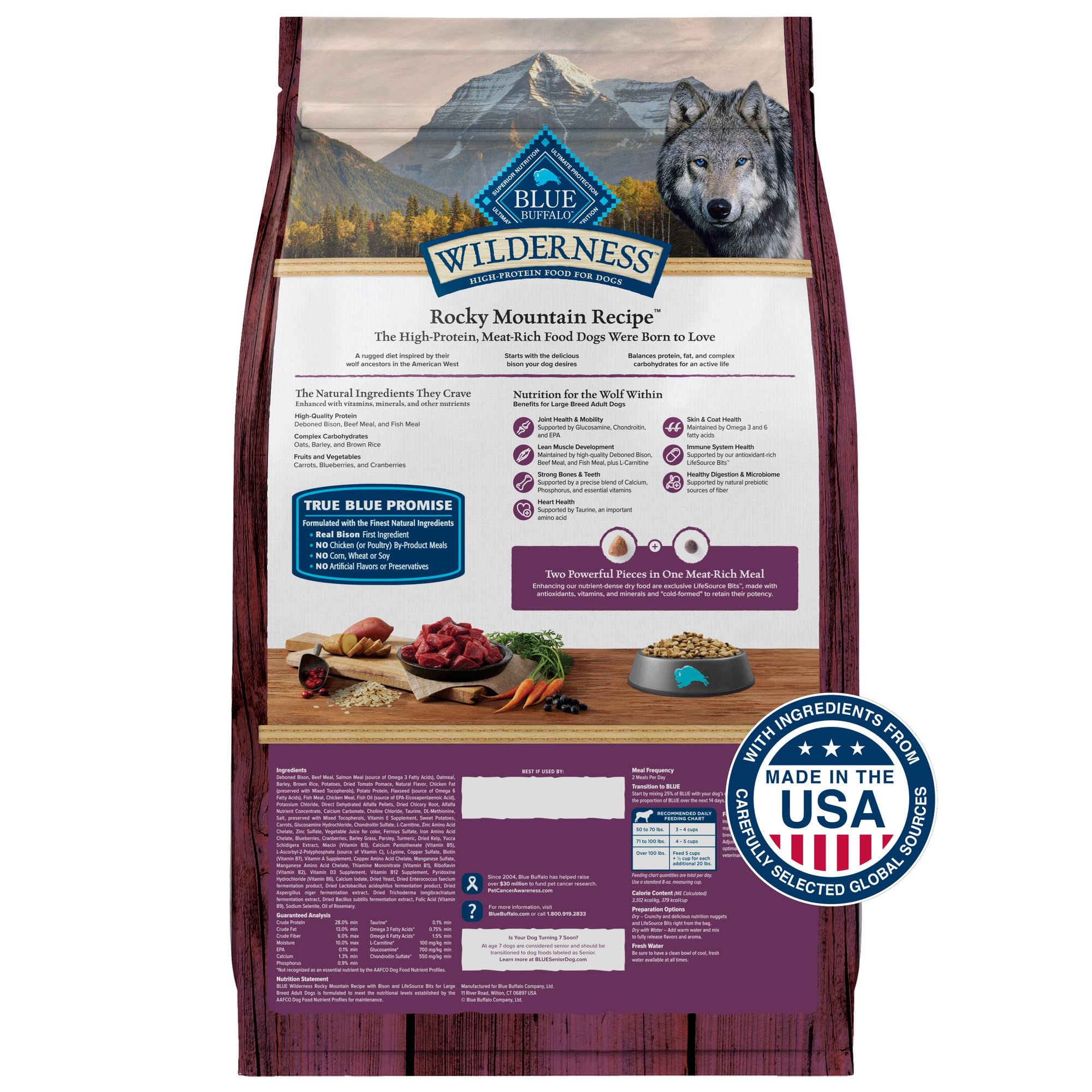 Foto 3 pulgar | Alimento Seco Blue Buffalo Wilderness Rocky Mountain Para Perros De 12,7 Kg - Venta Internacional.