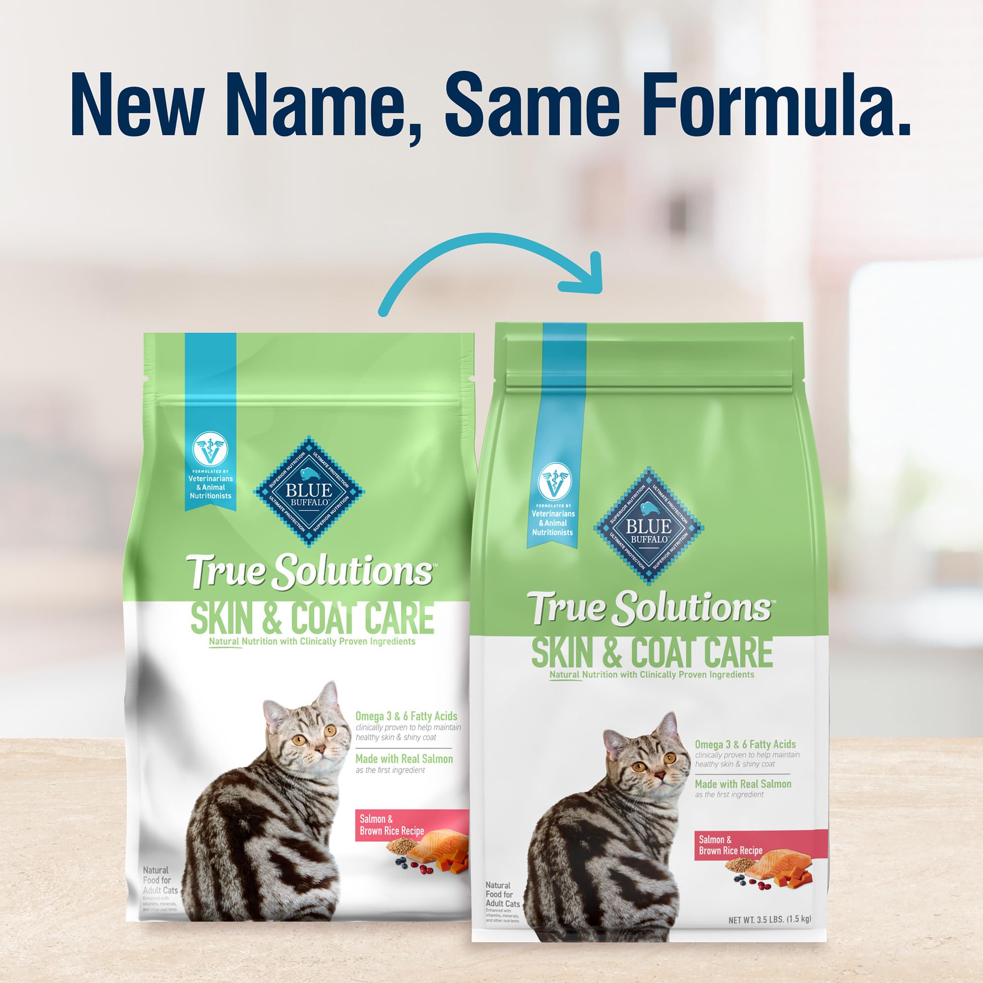 Foto 3 pulgar | Alimento Seco Para Gatos Blue Buffalo True Solutions Skin & Coat 1.6 Kg - Venta Internacional.