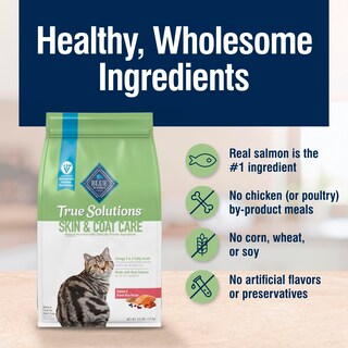 Foto 6 | Alimento Seco Para Gatos Blue Buffalo True Solutions Skin & Coat 1.6 Kg - Venta Internacional.
