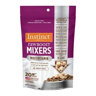 Foto 1 | Cat Food Toppers Instinct Raw Boost Mixers, Carne De Res, Bolsa De 160 G - Venta Internacional.