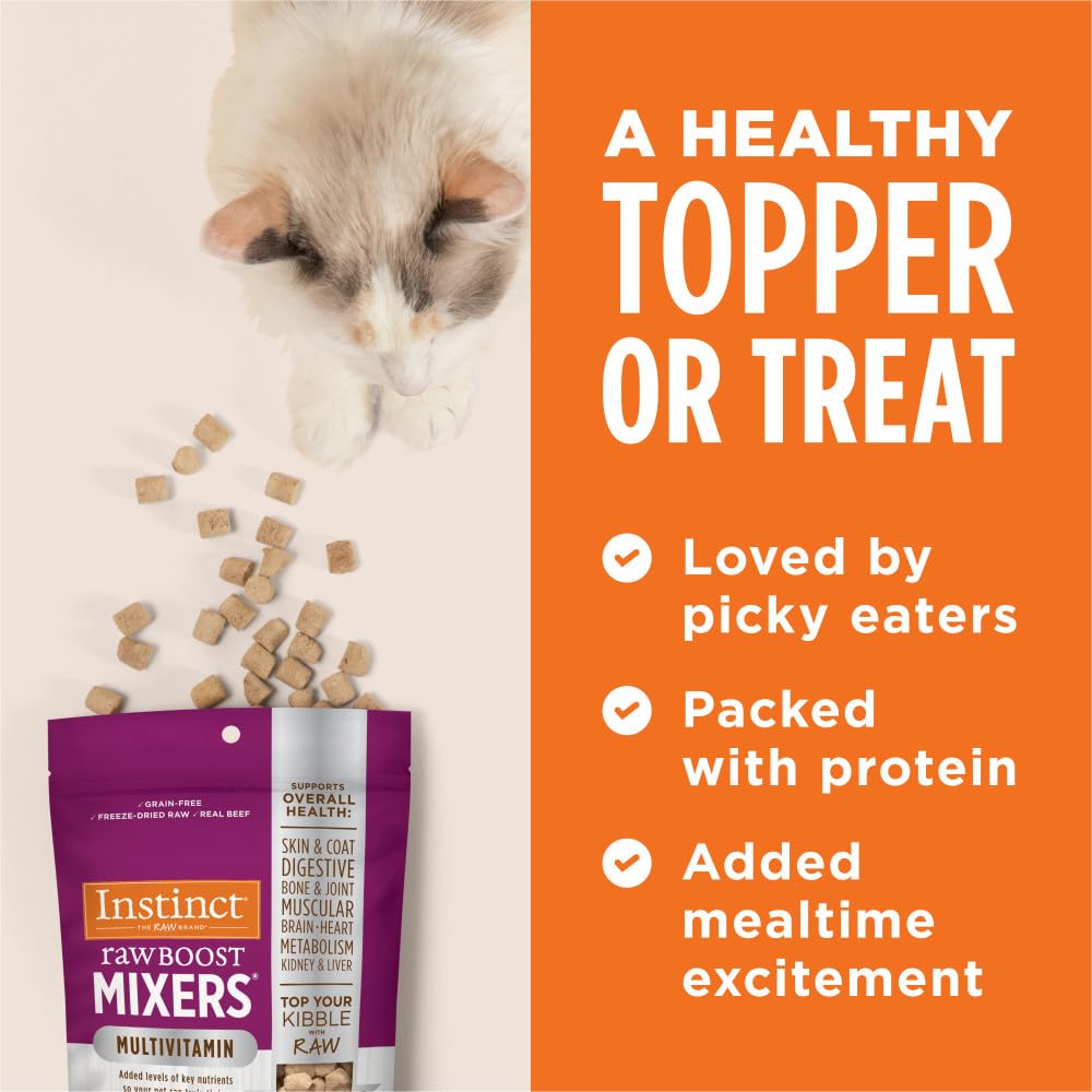 Foto 7 pulgar | Cat Food Toppers Instinct Raw Boost Mixers, Carne De Res, Bolsa De 160 G - Venta Internacional.