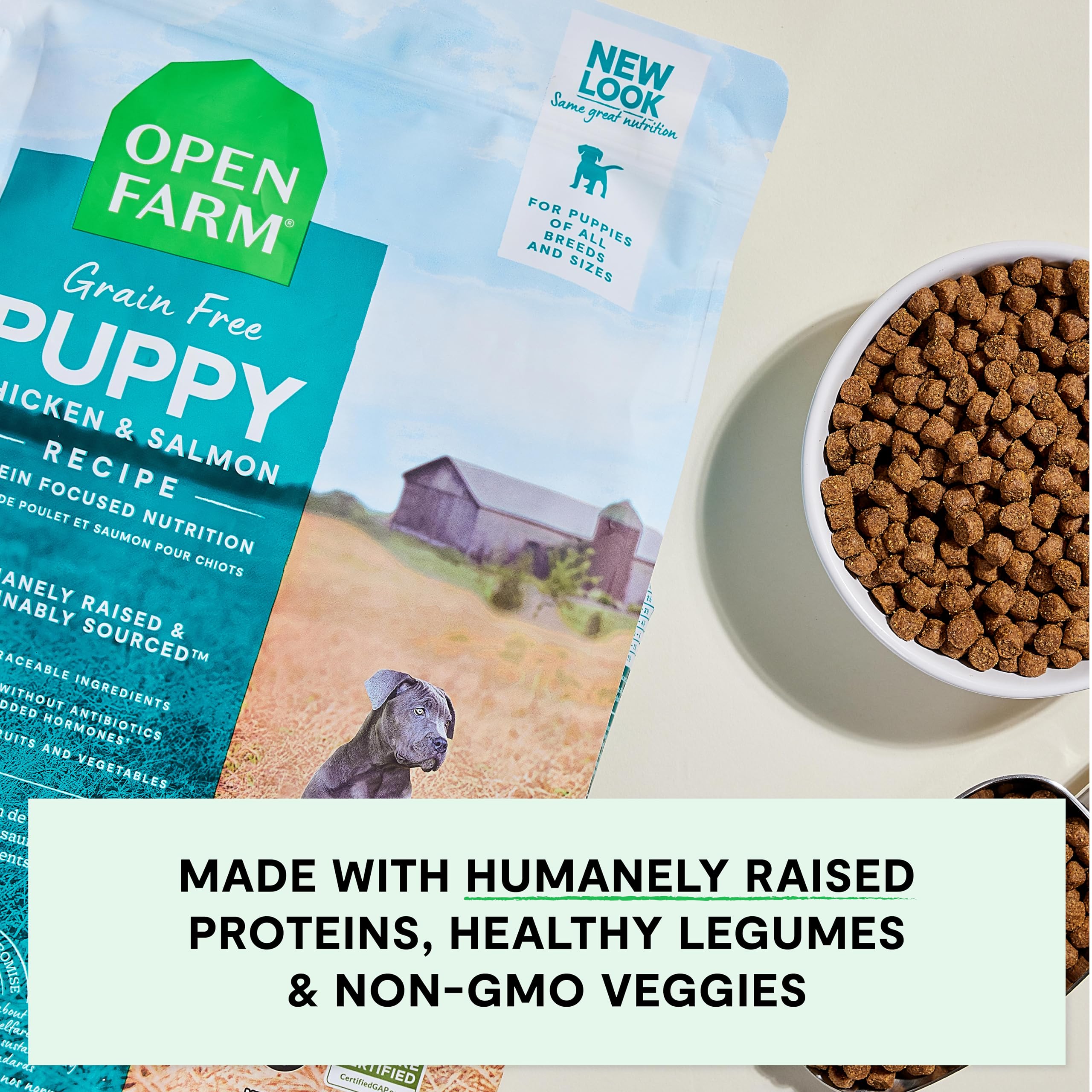 Foto 5 | Alimento Para Perros Open Farm Sin Cereales Para Cachorros, Pollo Y Salmón, 1,8 Kg - Venta Internacional.