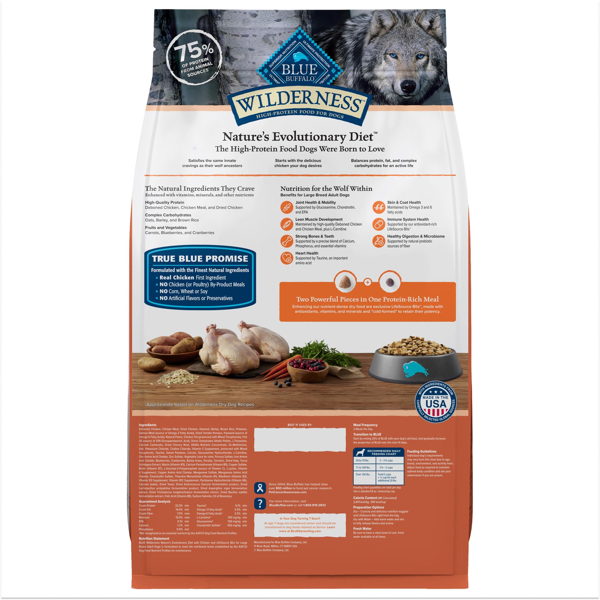 Foto 3 pulgar | Alimento Seco Blue Buffalo Wilderness Para Perros Grandes, 12,7 Kg - Venta Internacional.