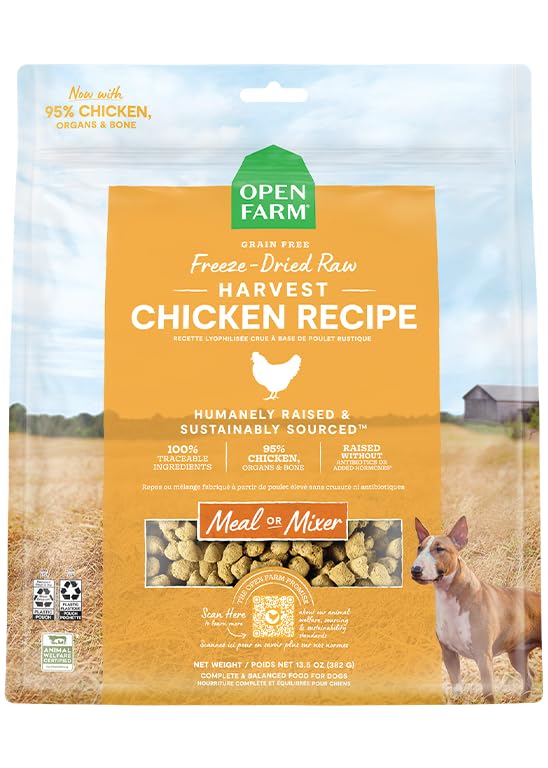 Comida Cruda Liofilizada Para Perros Open Farm Harvest Chicken 900 G - Venta Internacional.
