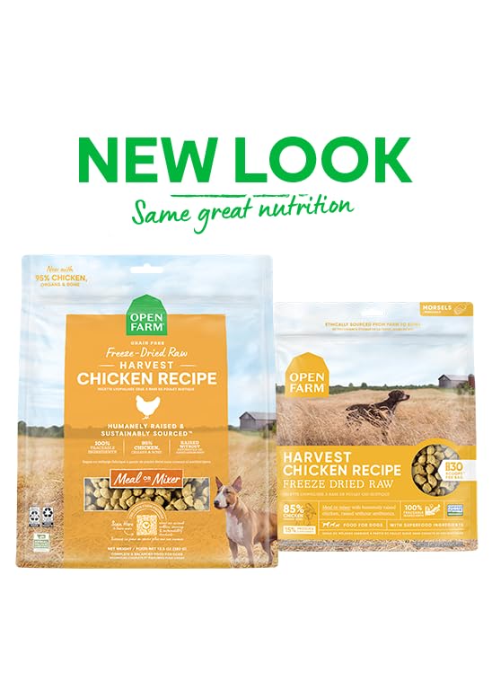 Foto 4 pulgar | Comida Cruda Liofilizada Para Perros Open Farm Harvest Chicken 900 G - Venta Internacional.