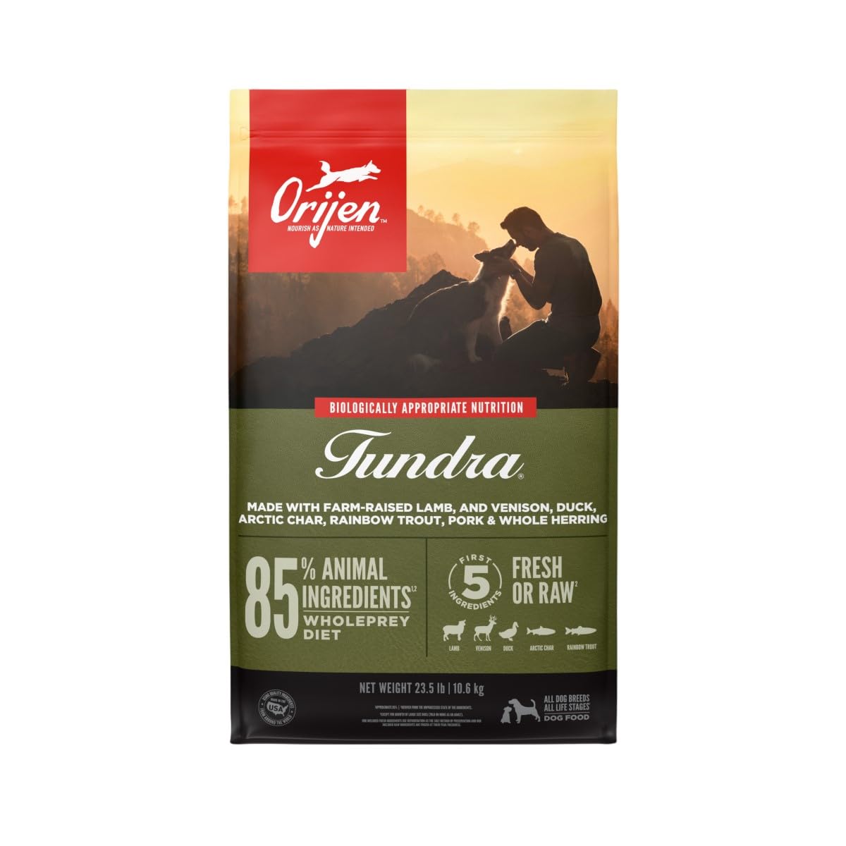 Alimento Seco Para Perros Orijen Tundra Sin Cereales 10,7 Kg - Venta Internacional.