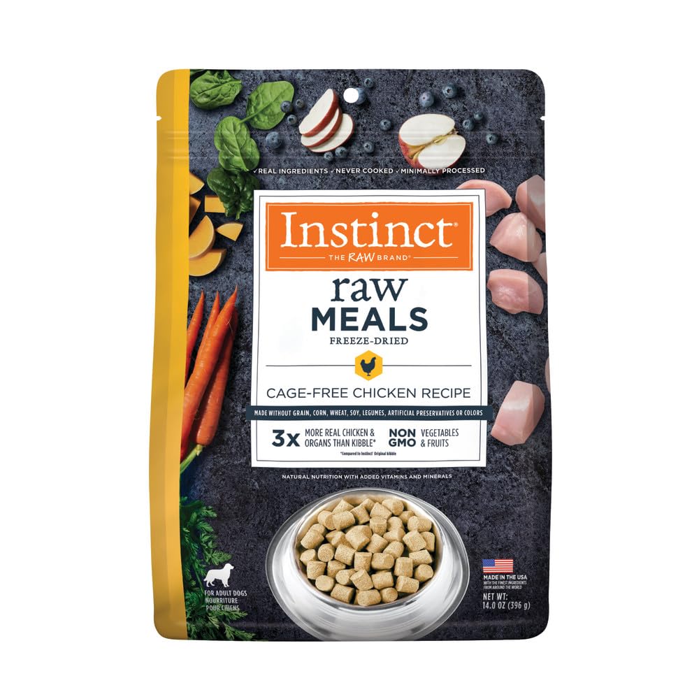Foto 2 pulgar | Comida Cruda Liofilizada Dog Food Instinct, Pollo, 400 G - Venta Internacional.