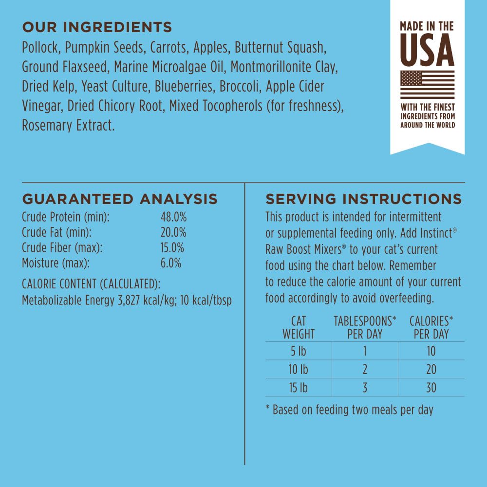 Foto 7 | Mezcladoras Para Comida Para Gatos Instinct Raw Boost Pollock, Bolsa De 150 Ml - Venta Internacional.