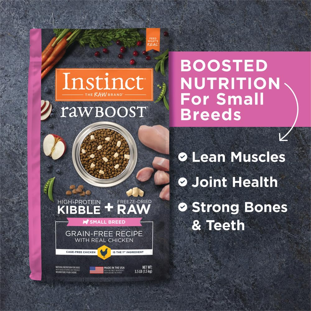 Foto 6 pulgar | Comida Para Perros Instinct Raw Boost De Raza Pequeña Con Pollo De 1,6 Kg - Venta Internacional.