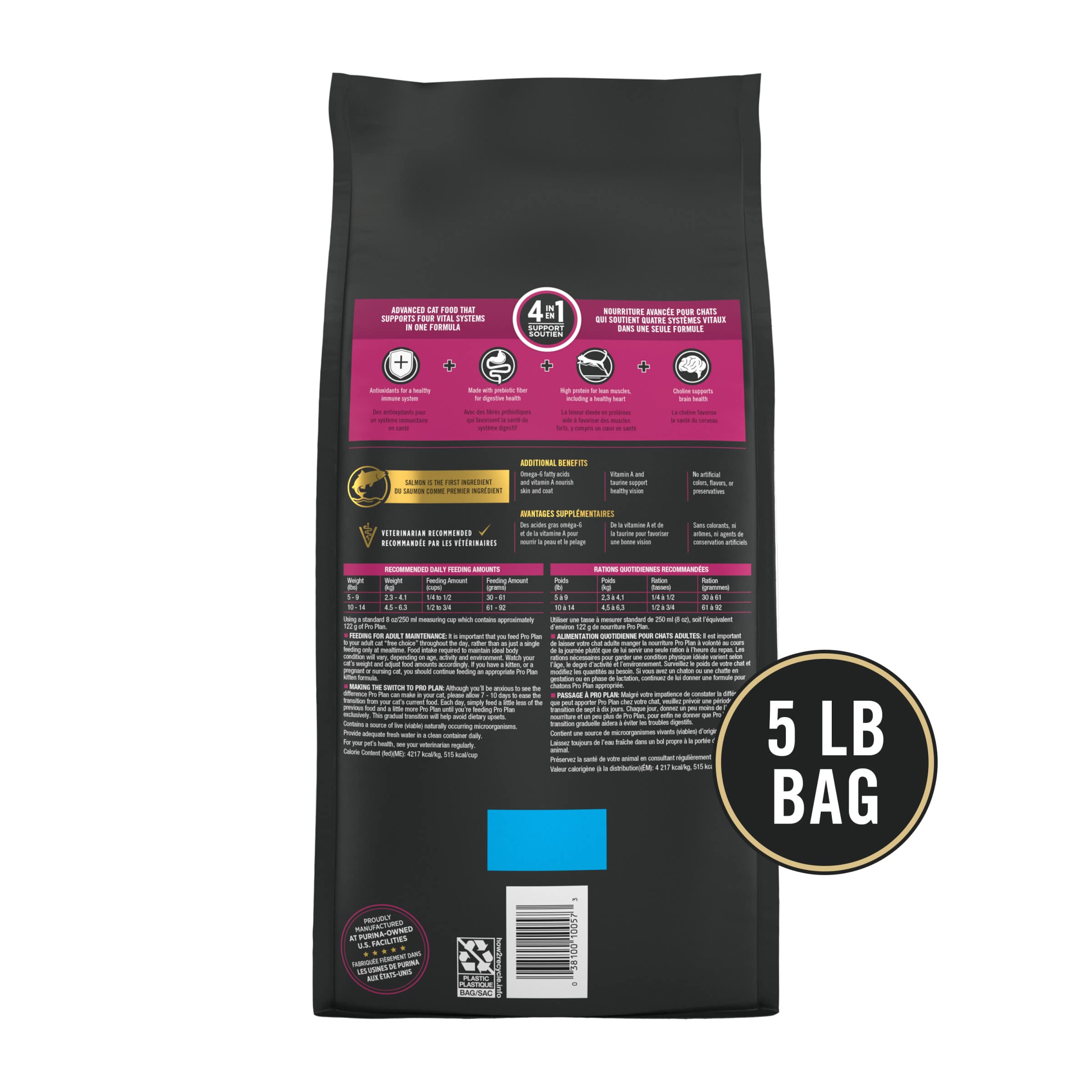 Foto 7 pulgar | Alimento Para Gatos Purina Pro Plan Vital Systems Con Salmón Y Huevo, 2,27 Kg - Venta Internacional.