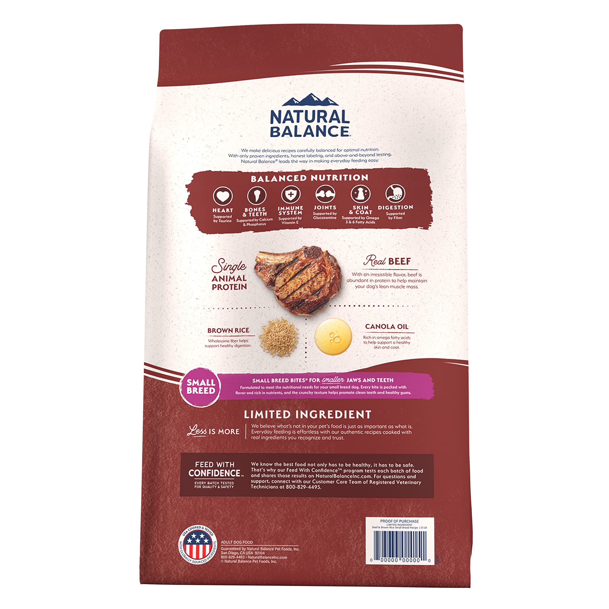 Foto 3 pulgar | Alimento Para Perros Natural Balance, Ingredientes Limitados, Raza Pequeña, 1,8 Kg - Venta Internacional.