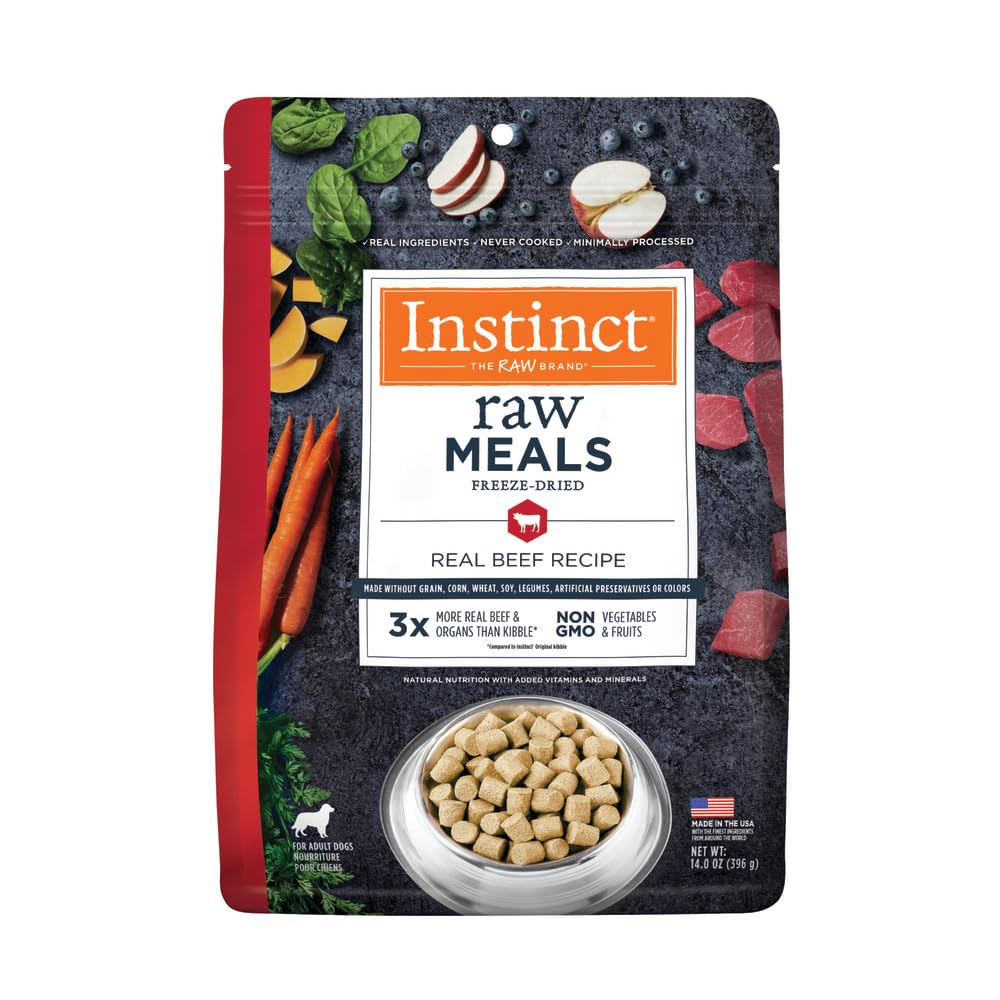 Foto 1 | Comida Cruda Liofilizada Dog Food Instinct, Carne De Res, 400 G - Venta Internacional.