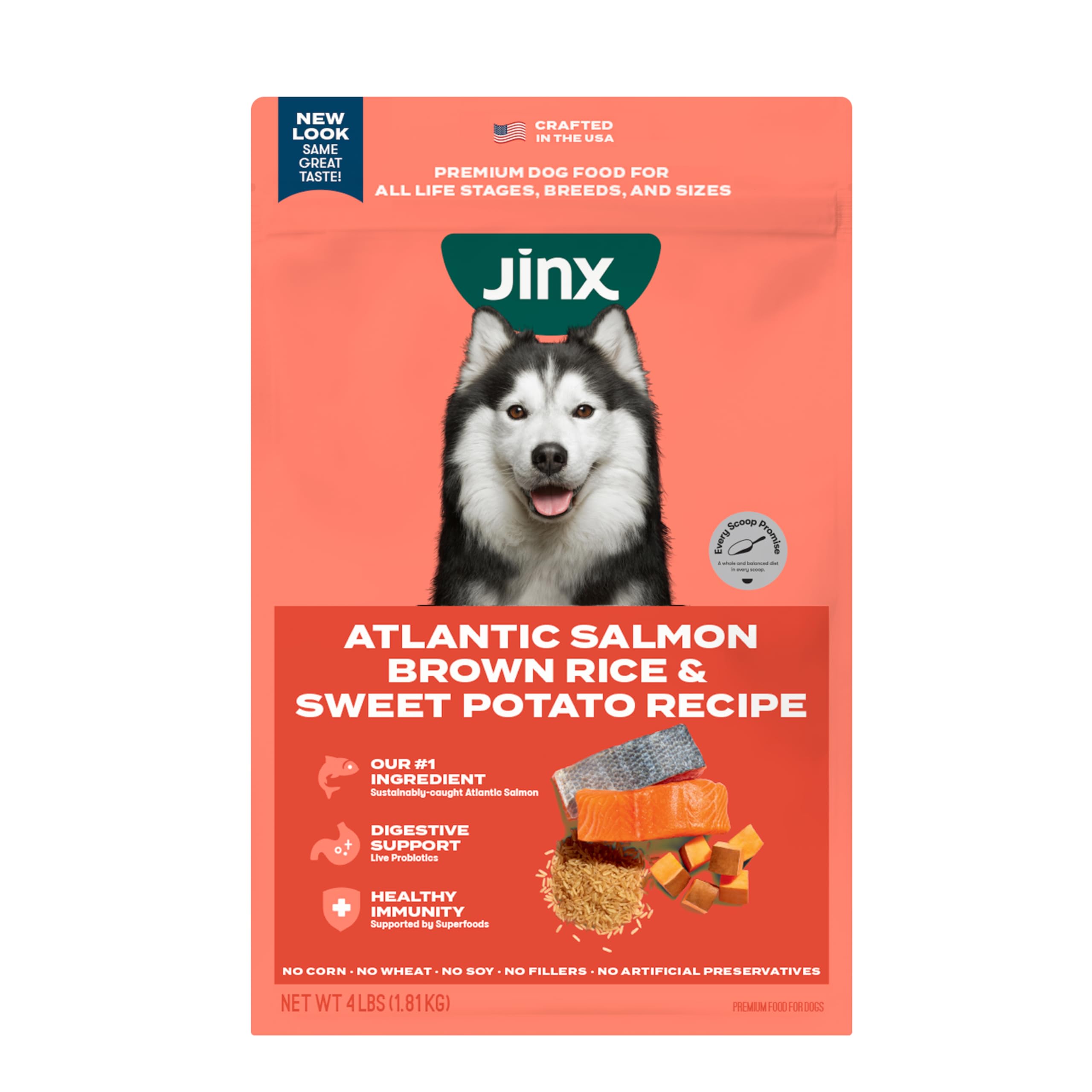 Foto 1 | Alimento Seco Para Perros Jinx Premium Para Todas Las Etapas De La Vida Con Salmón De 1,8 Kg - Venta Internacional.
