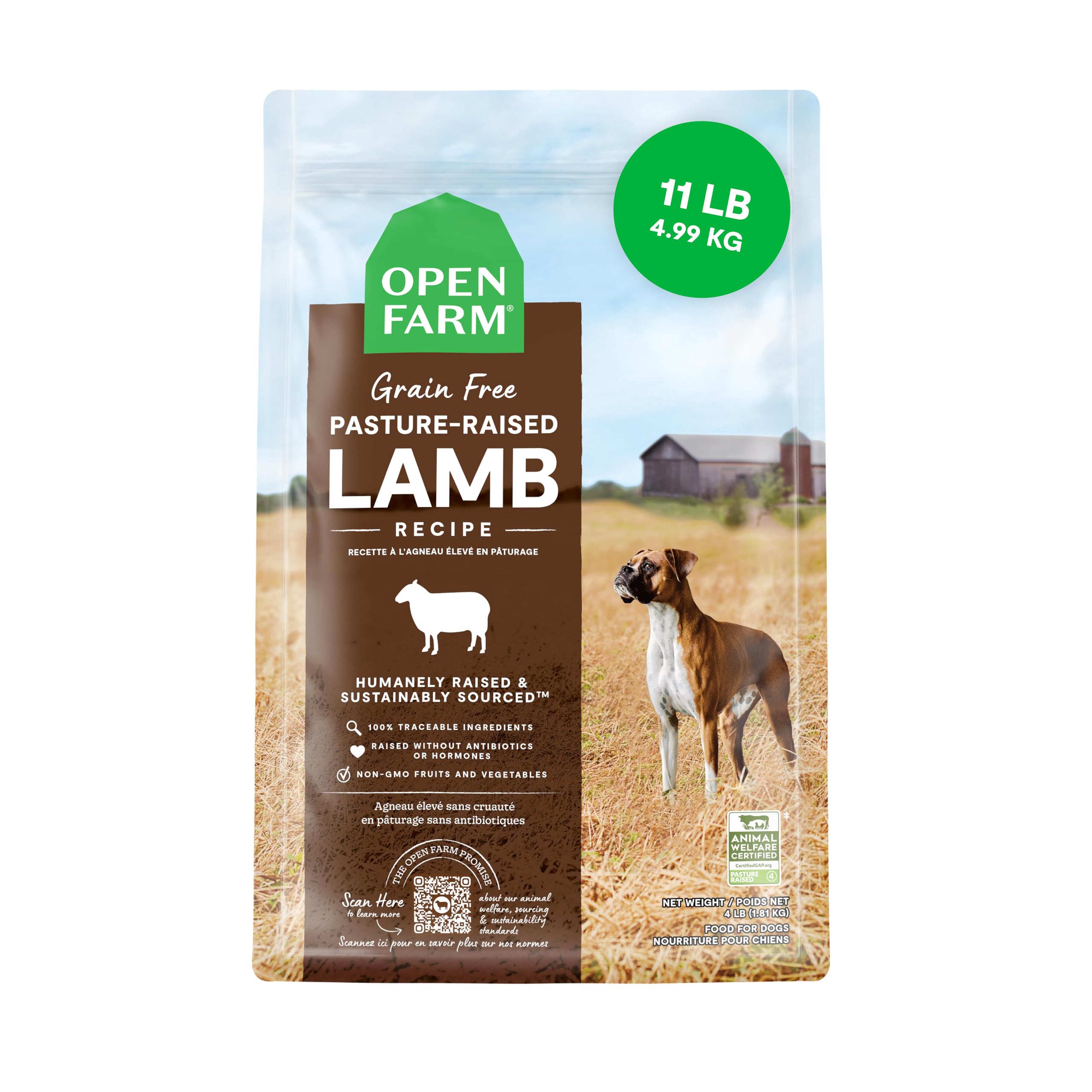 Alimento Seco Para Perros Open Farm, Completo Y Balanceado, Cordero, Bolsa De 5 Kg - Venta Internacional.