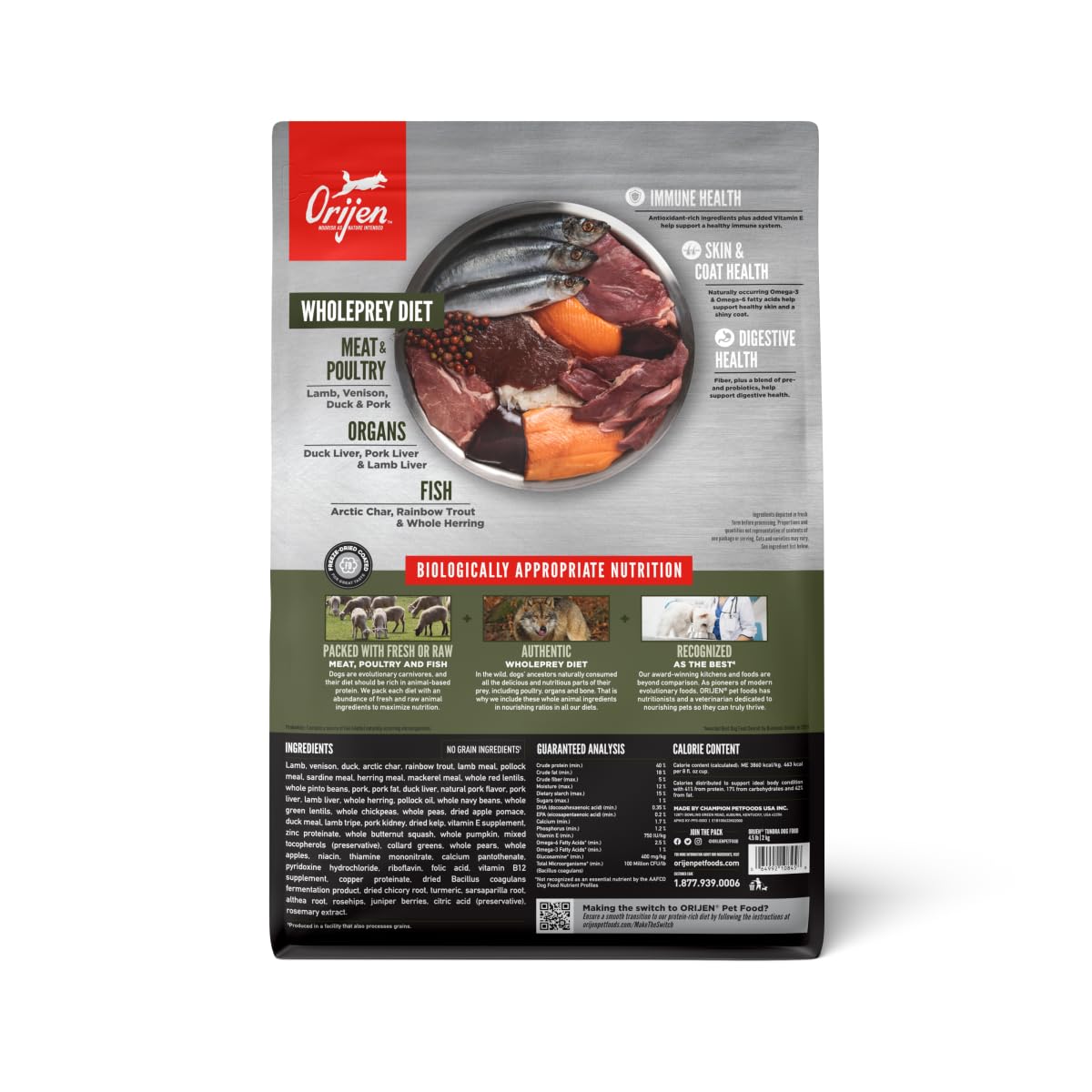 Foto 3 pulgar | Alimento Para Perros Orijen Tundra, Sin Cereales, Sin Ingredientes Crudos Frescos, 2 Kg - Venta Internacional.
