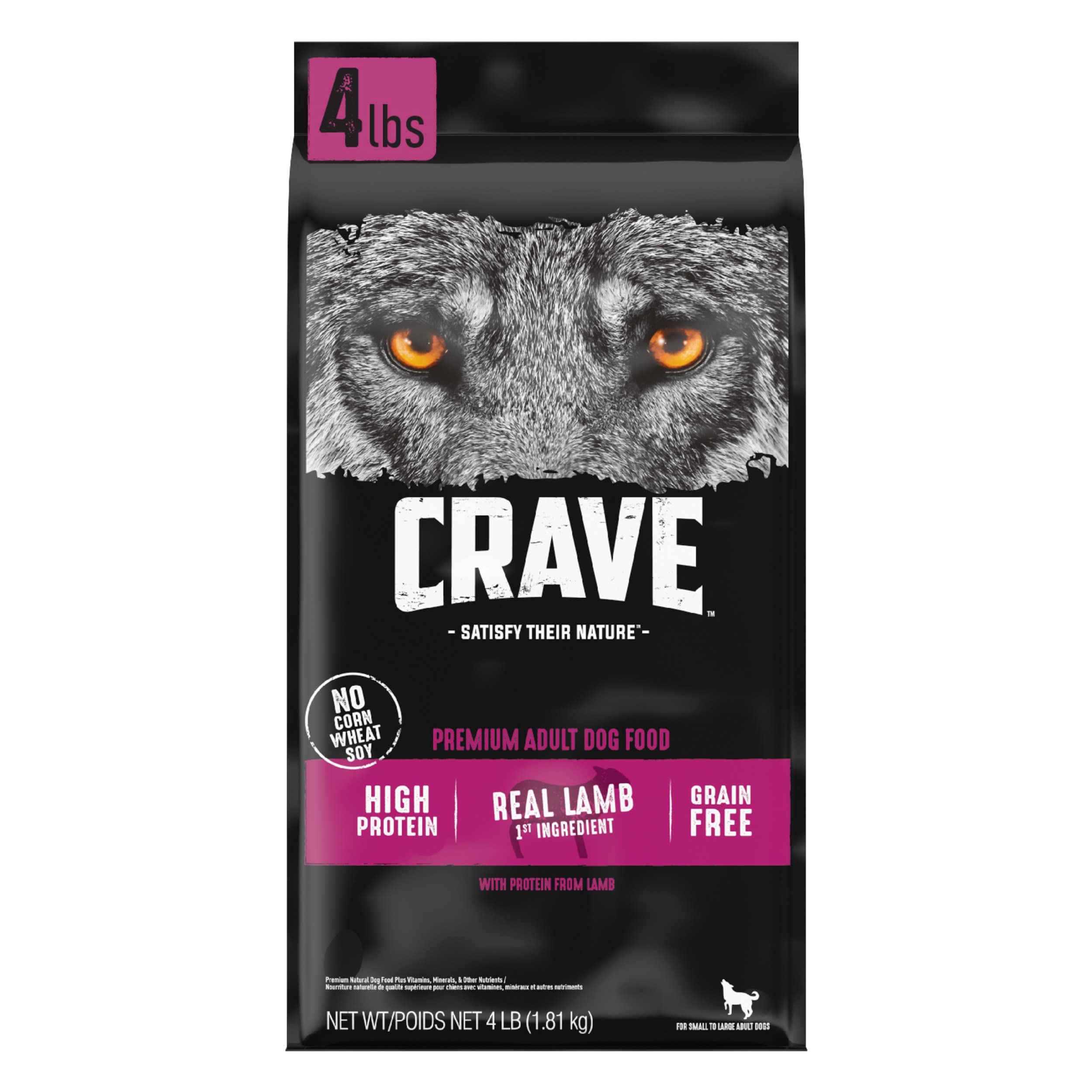 Foto 2 pulgar | Alimento Para Perros Crave Sin Cereales Con Alto Contenido De Proteínas Y Cordero, 1,8 Kg - Venta Internacional.