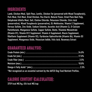 Foto 3 | Alimento Para Perros Crave Sin Cereales Con Alto Contenido De Proteínas Y Cordero, 1,8 Kg - Venta Internacional.