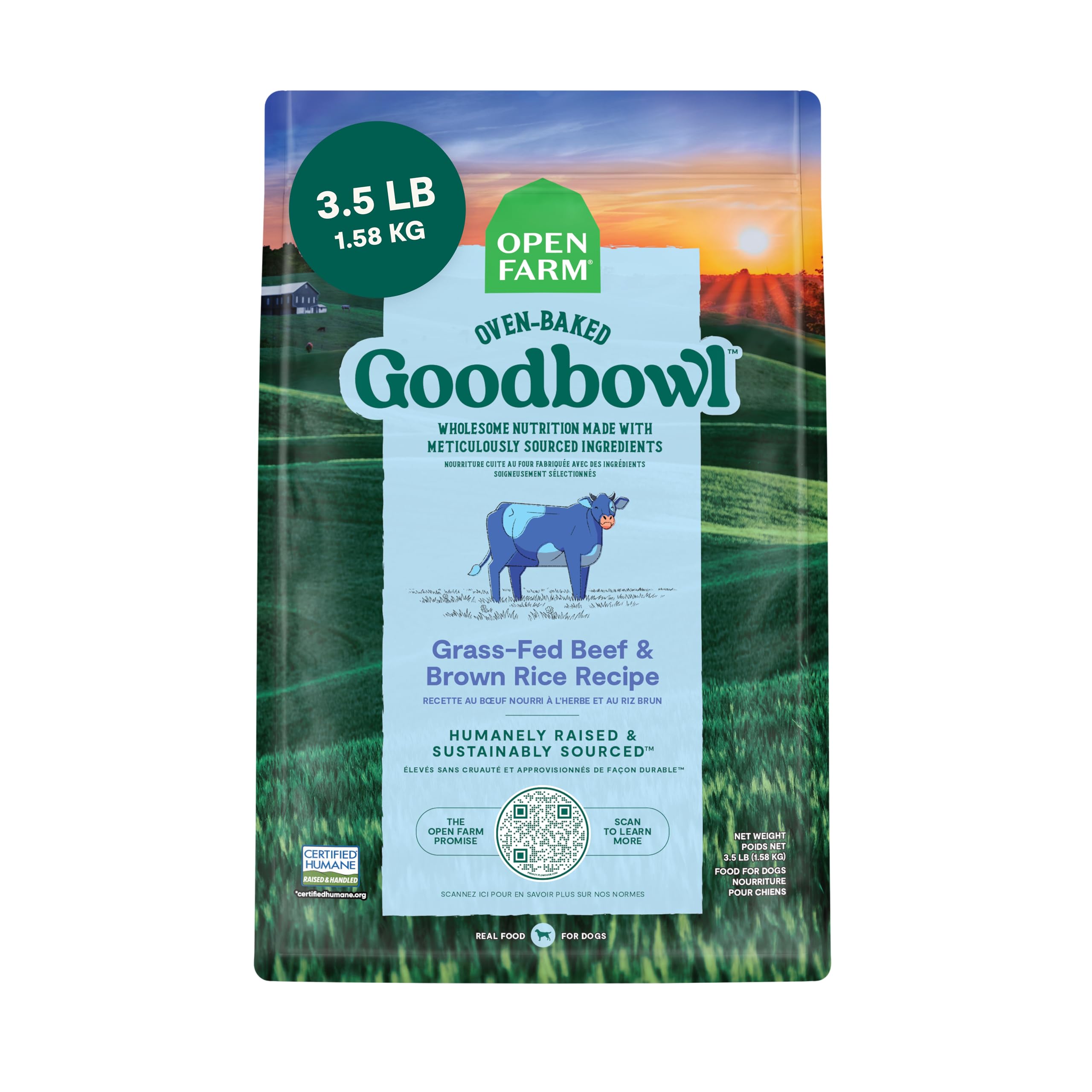 Alimento Seco Para Perros Open Farm Goodbowl, Carne De Res Alimentada Con Pasto, 1,6 Kg - Venta Internacional.