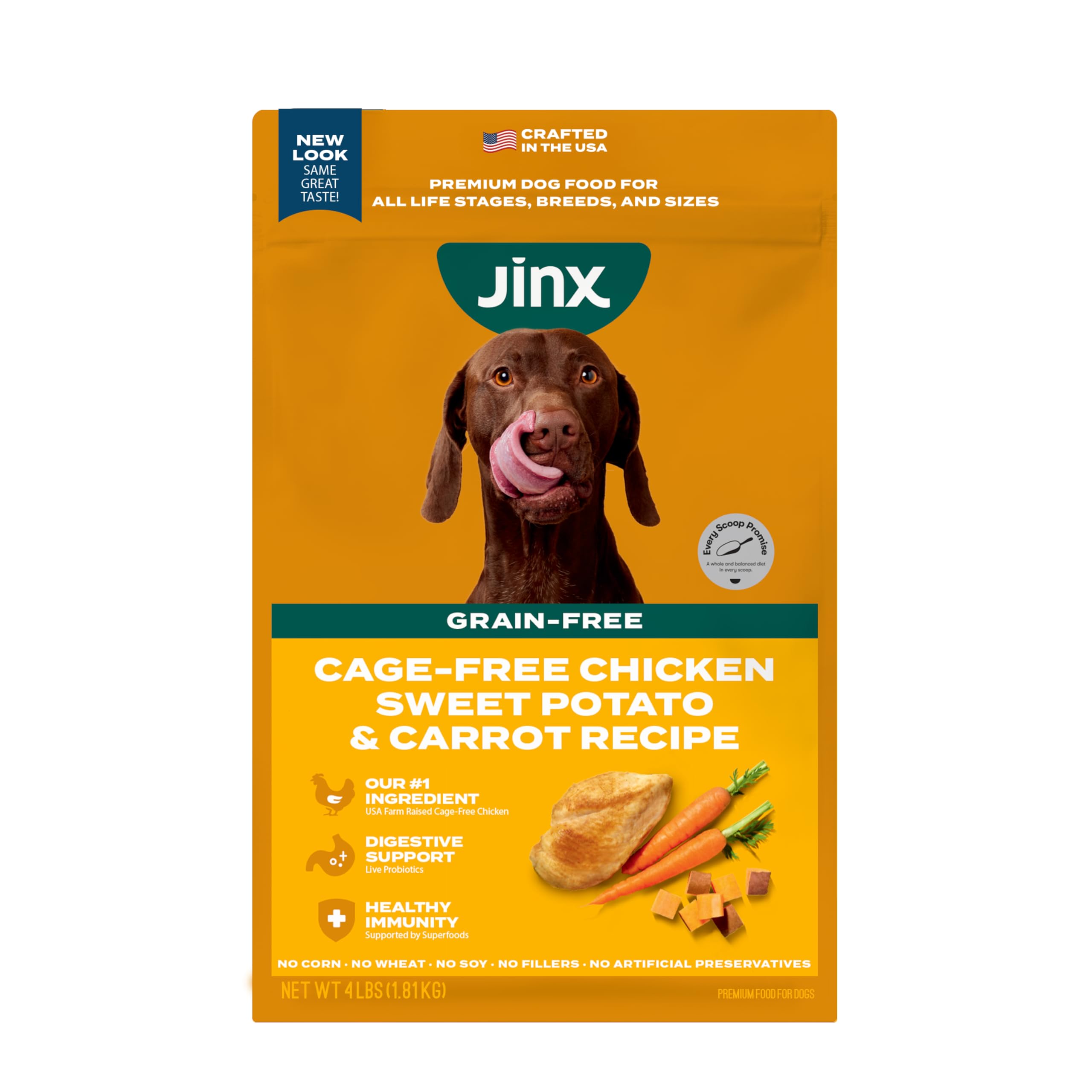 Comida para Perros Jinx Premium Sin Cereales 1,8 Kg Todas las Etapas - Venta Internacional