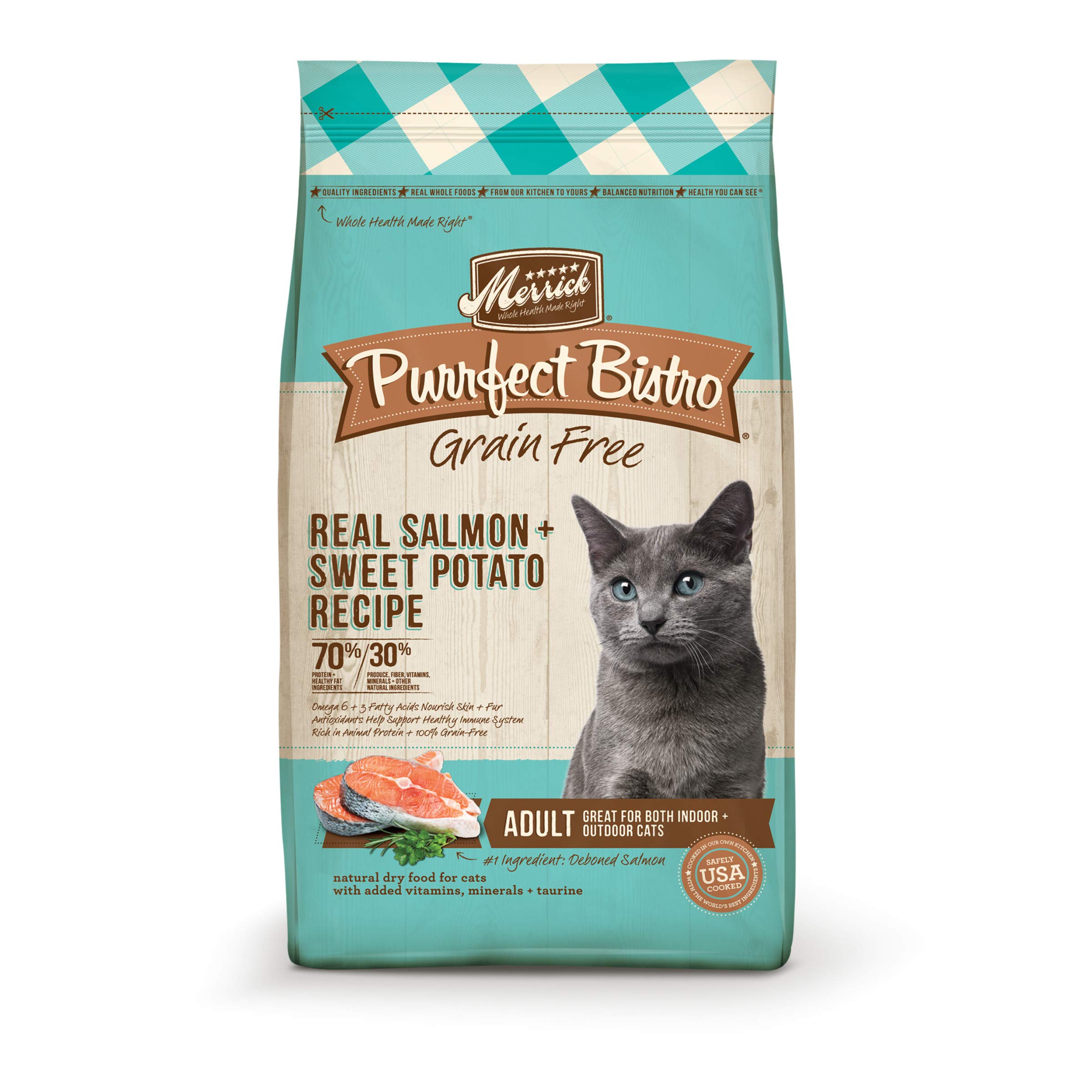 Foto 2 pulgar | Alimento Para Gatos Merrick Purrfect Bistro, Salmón Sin Cereales, 1,8 Kg - Venta Internacional.