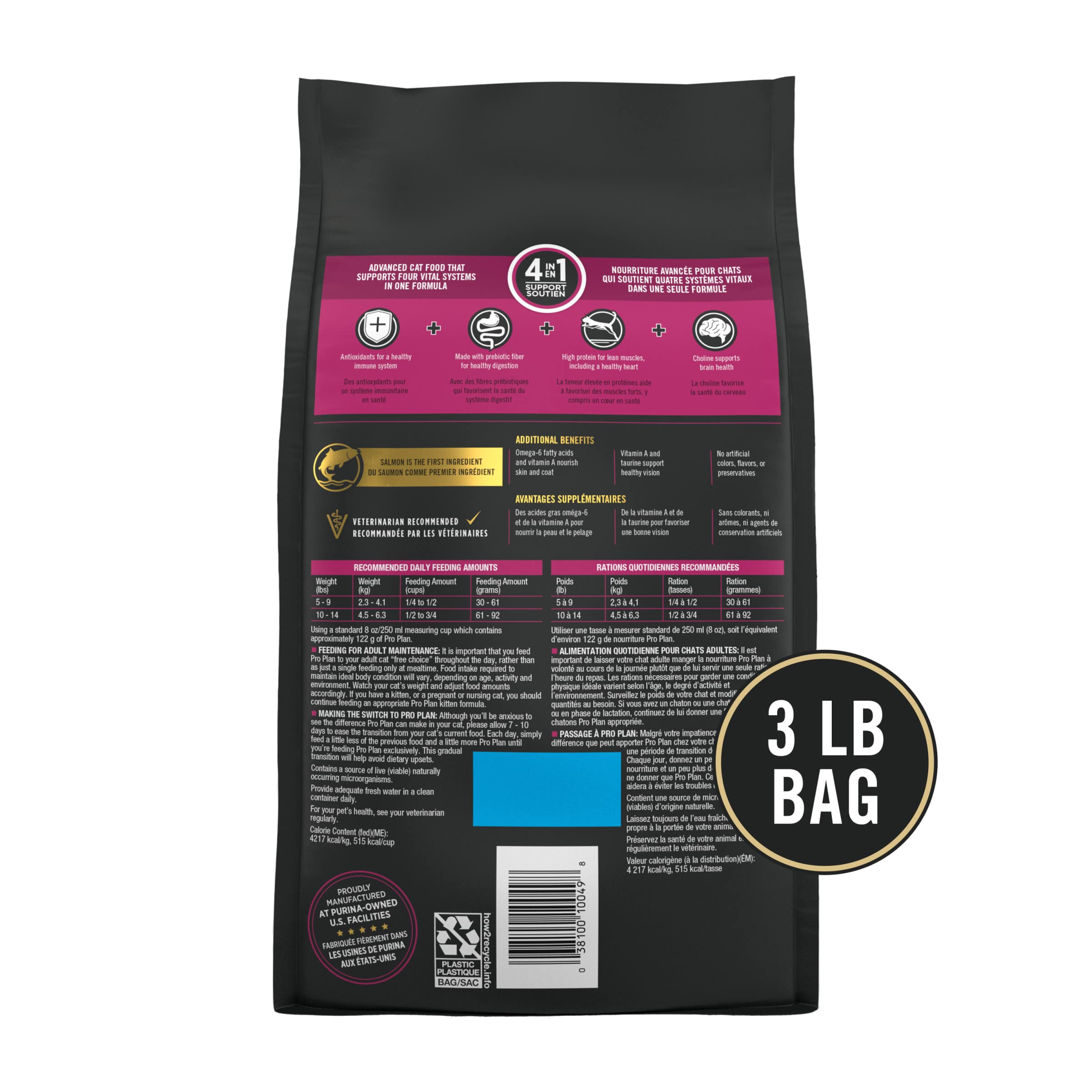 Foto 7 pulgar | Alimento Para Gatos Purina Pro Plan Vital Systems Con Salmón Y Huevo 1,36 Kg - Venta Internacional.