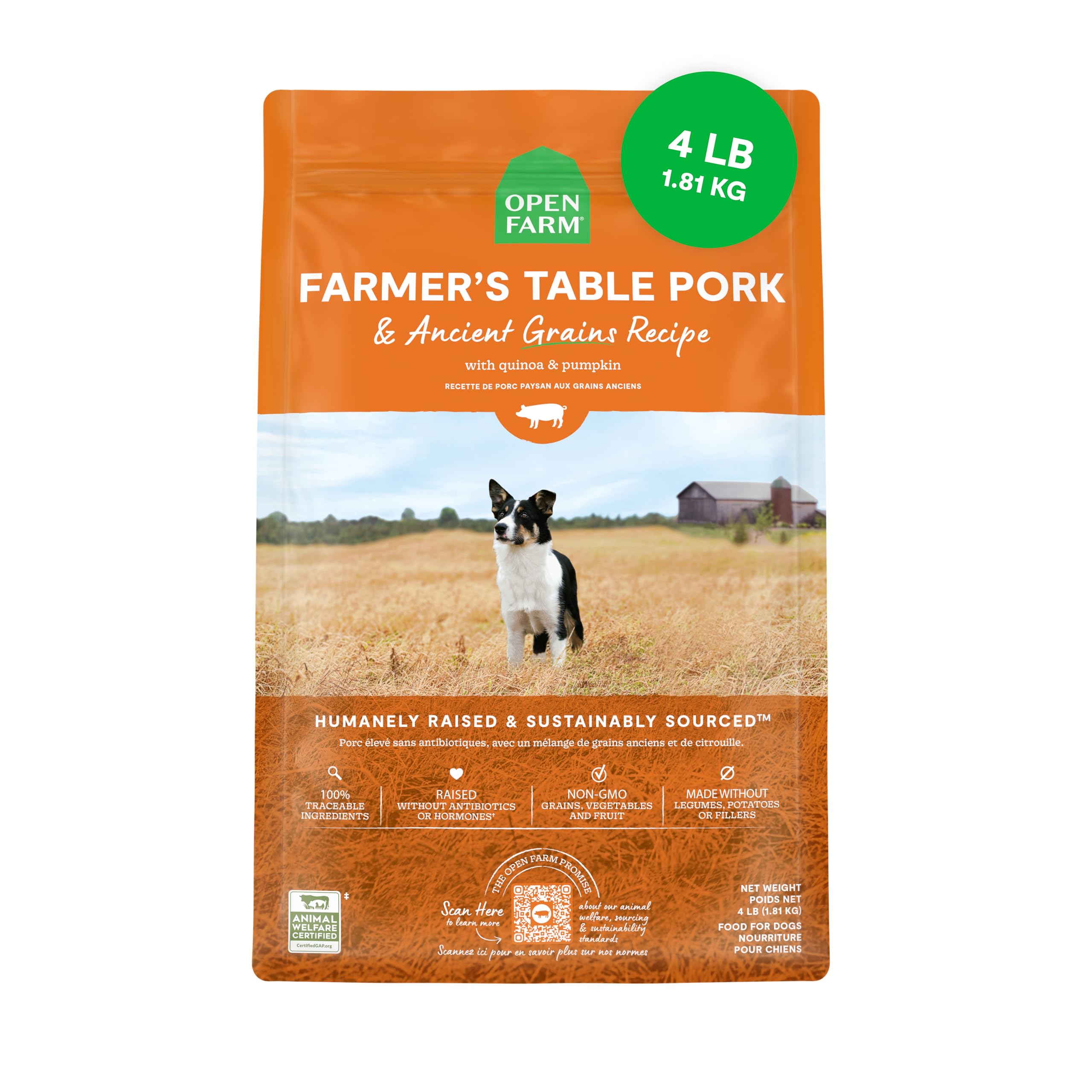 Foto 2 pulgar | Comida Seca Para Perros Open Farm Ancient Grains, 1,8 Kg, Farmer's Table - Venta Internacional.