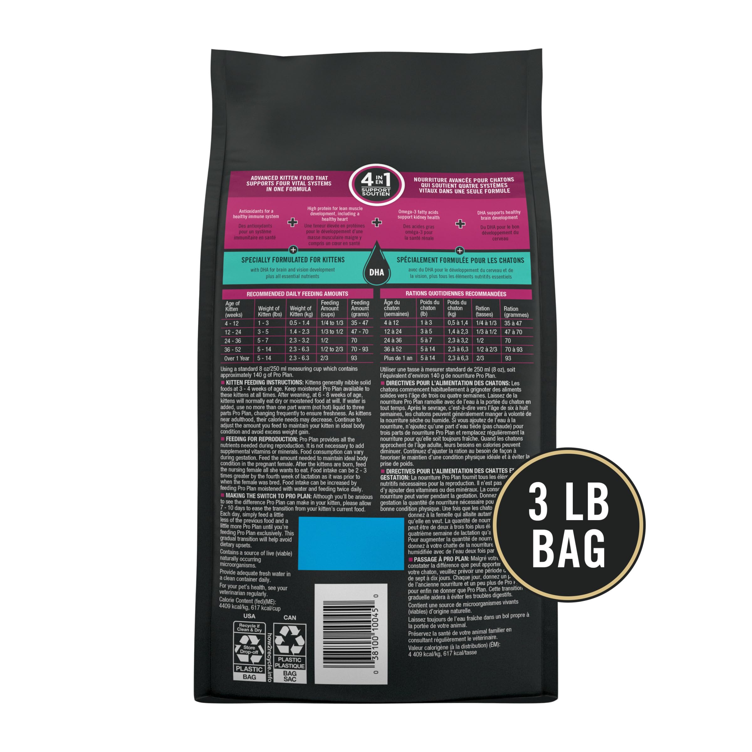 Foto 5 | Alimento Para Gatitos Purina Pro Plan Vital Systems Con Pollo Y Huevo, 1,36 Kg - Venta Internacional.
