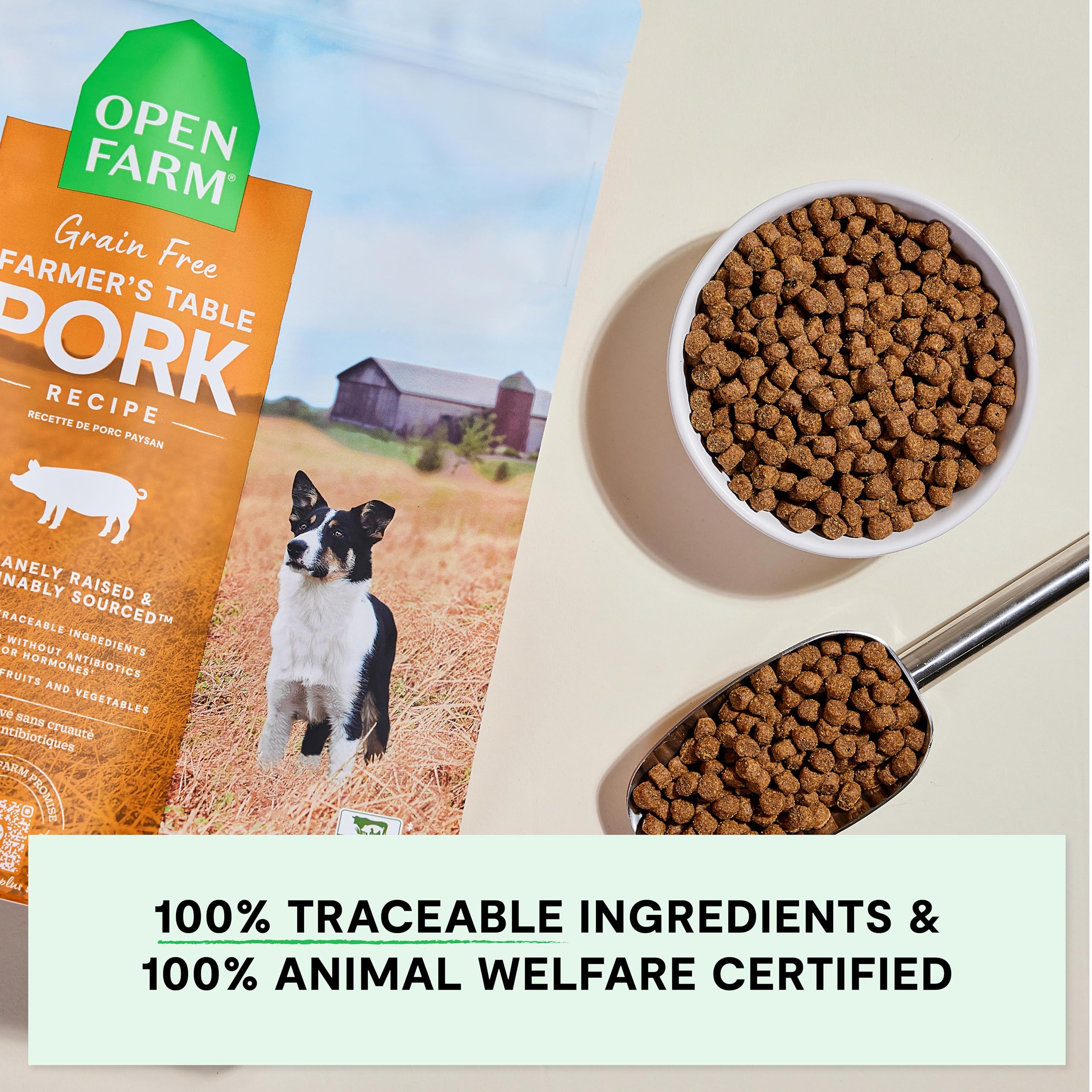 Foto 5 | Comida Seca Para Perros Open Farm Pork Recipe, 10 Kg, Sin Cereales - Venta Internacional.