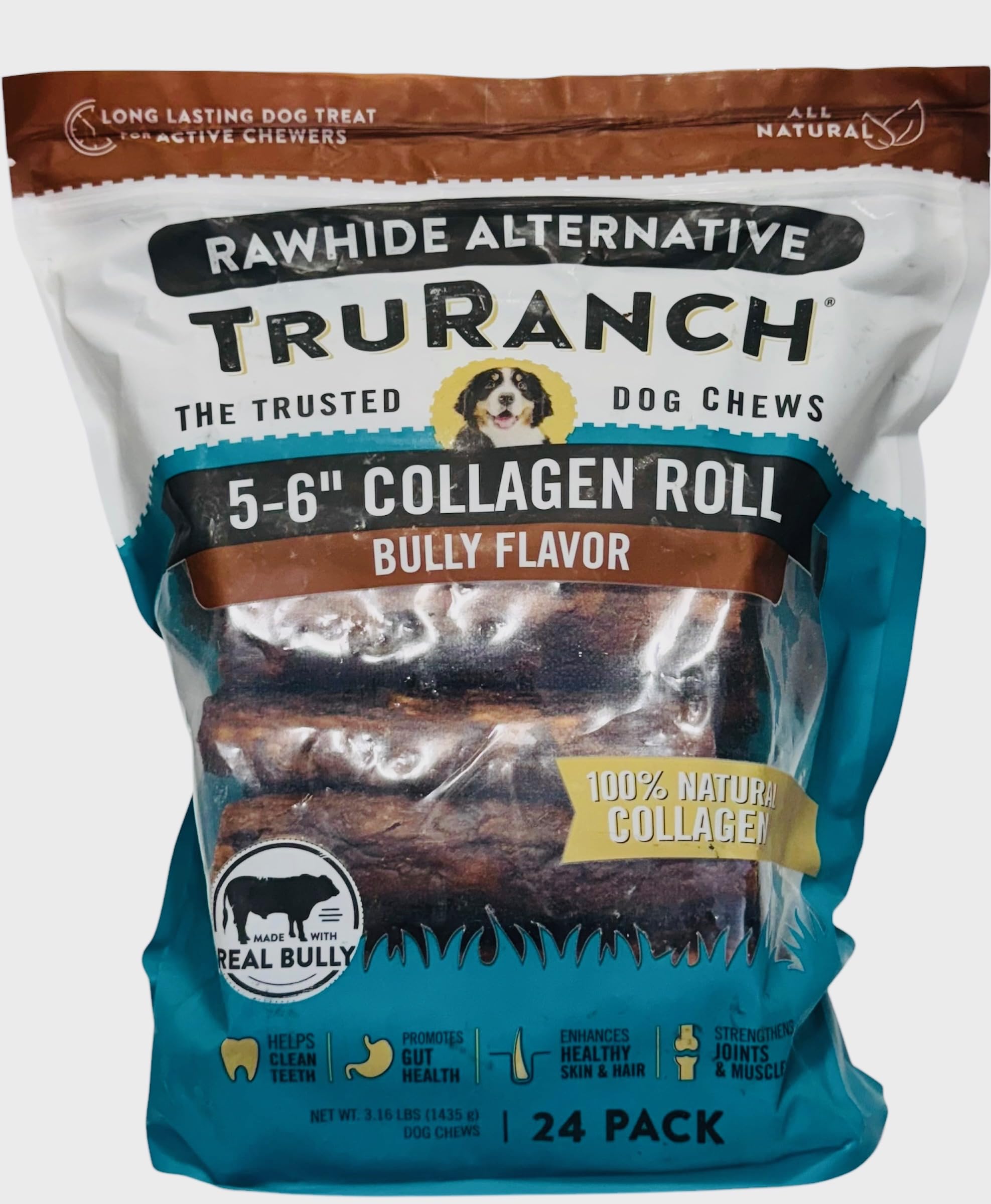 Rollos De Colágeno Para Perros Bully Truranch 24 Unidades 1,43 Kg - Venta Internacional.