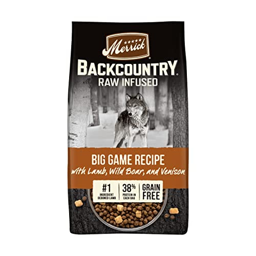 Alimento Para Perros Merrick Backcountry Raw Infused Big Game, 9 Kg - Venta Internacional.