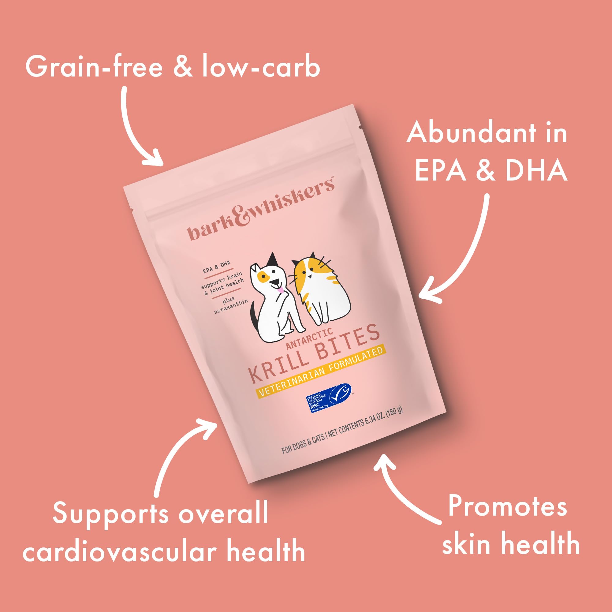 Foto 6 pulgar | Pet Treat Dr. Mercola Bark & Whiskers Antarctic Krill Bites - Venta Internacional.