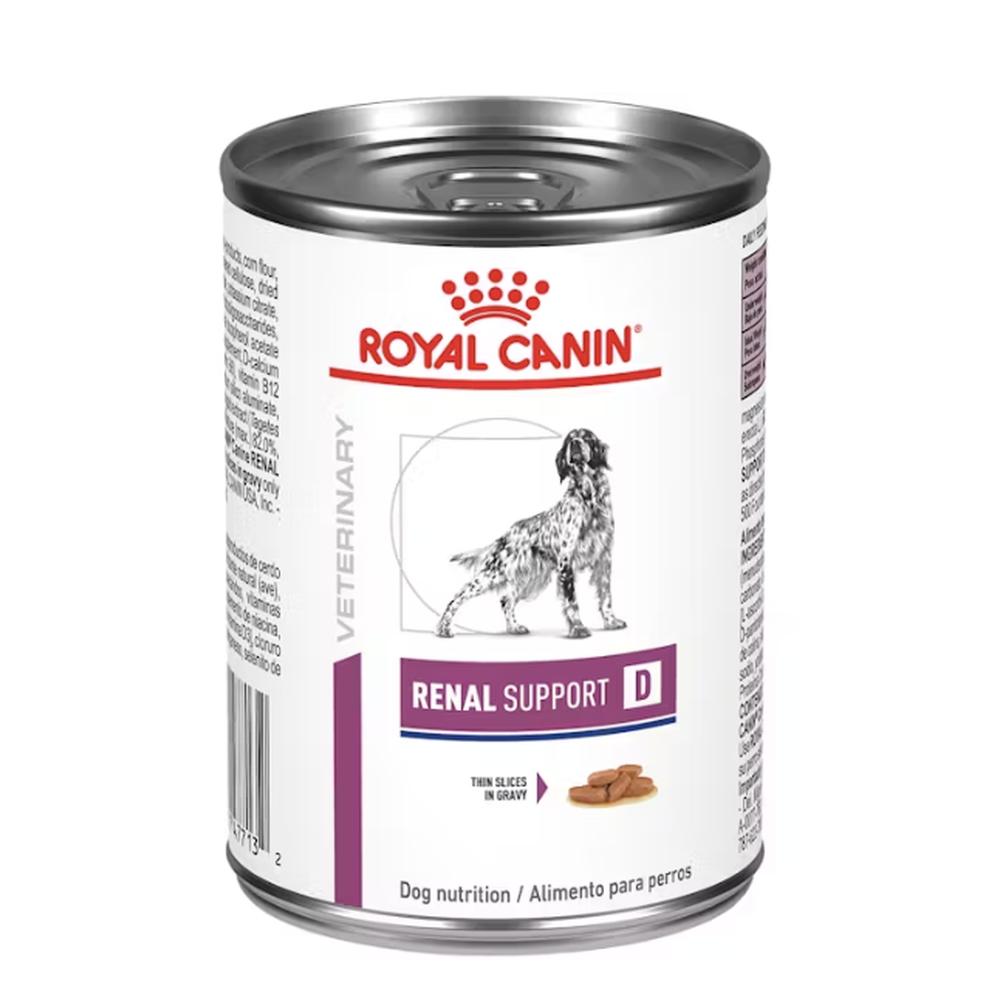 Foto 2 pulgar | Royal Canin Renal Support D Morsels In Gravy Canine Lata 0.37 Kg Original Sellado Caja Con 24 Pzas