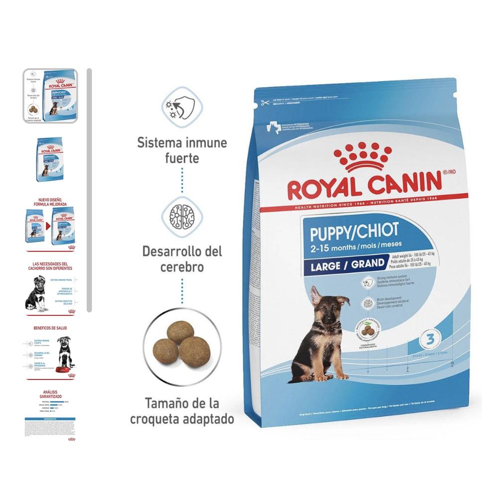 Foto 3 pulgar | Royal Canin Large Puppy 13.6 Kg Original Sellado