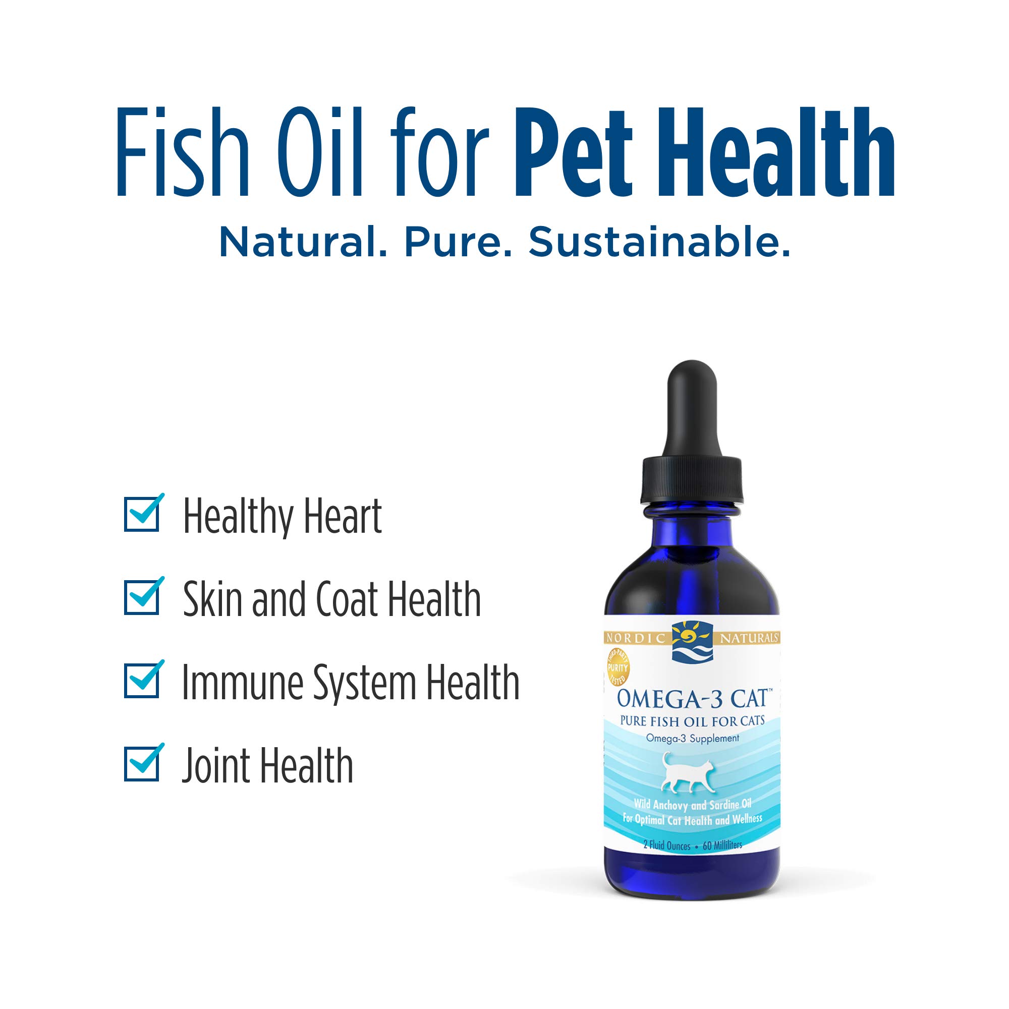 Foto 3 | Suplemento Omega-3 Cat De Nordic Naturals, 60 Ml, 304 Mg De Omega - Venta Internacional.