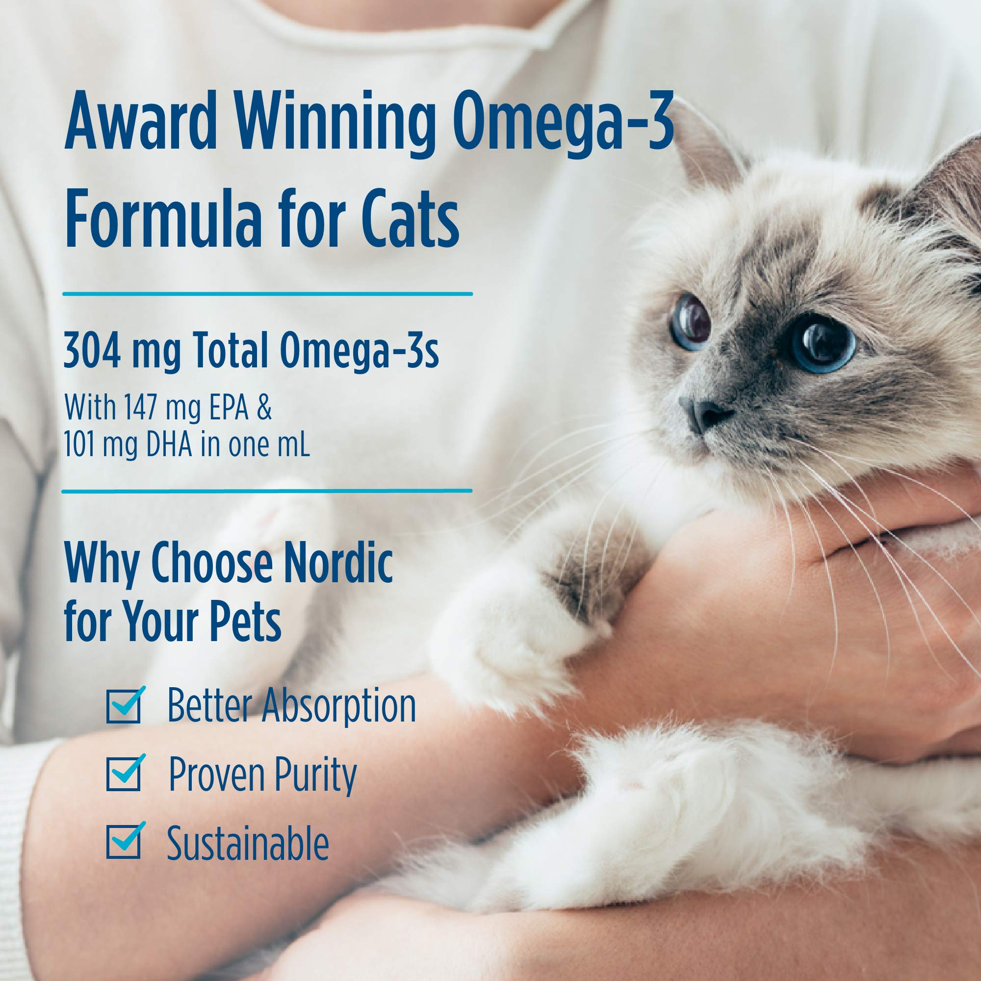 Foto 4 | Suplemento Omega-3 Cat De Nordic Naturals, 60 Ml, 304 Mg De Omega - Venta Internacional.