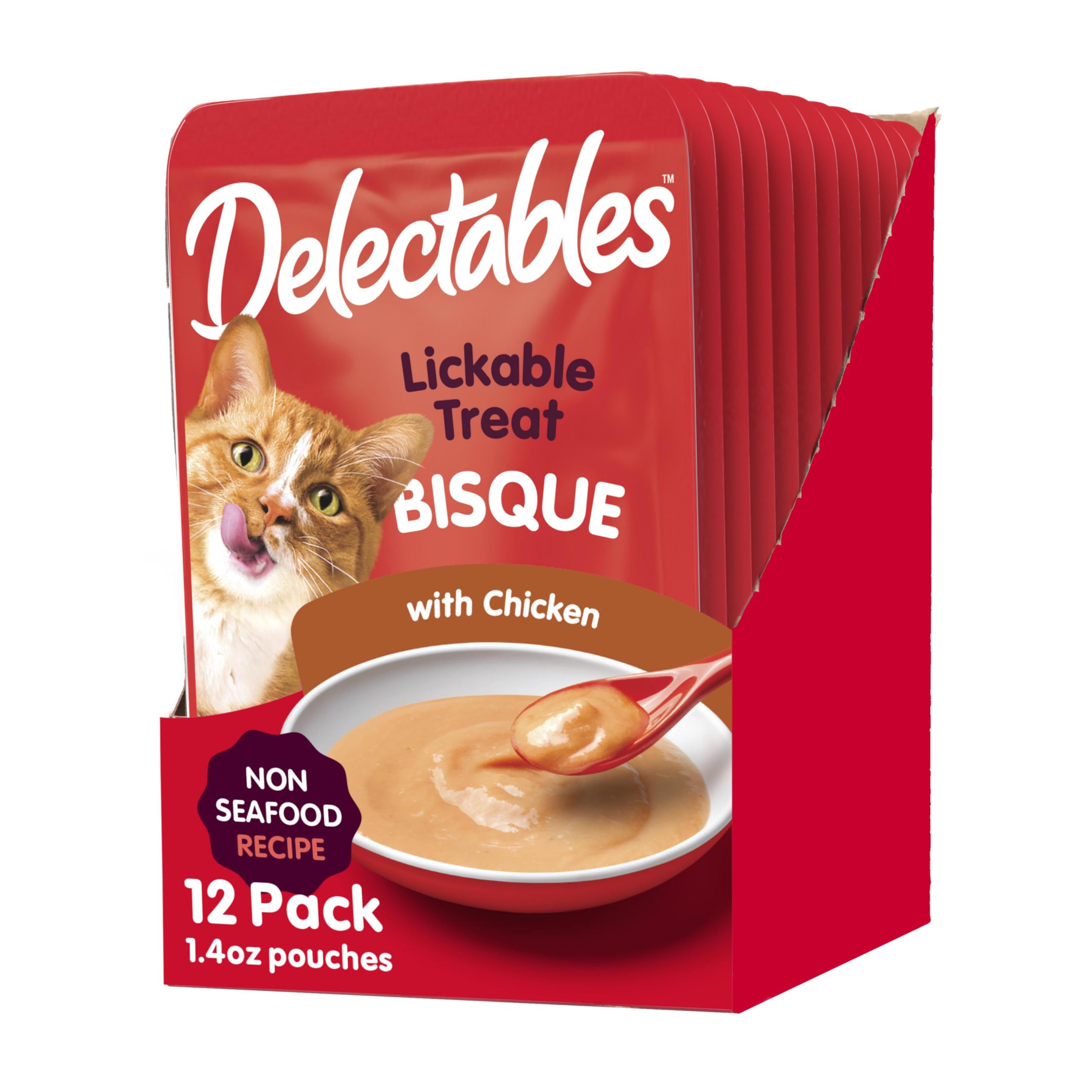 Foto 2 pulgar | Bisque De Pollo Hartz Delectables Sin Mariscos Cat Treats, 42 Ml X 12 - Venta Internacional.