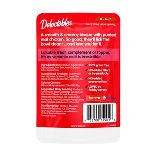 Foto 2 | Bisque De Pollo Hartz Delectables Sin Mariscos Cat Treats, 42 Ml X 12 - Venta Internacional.