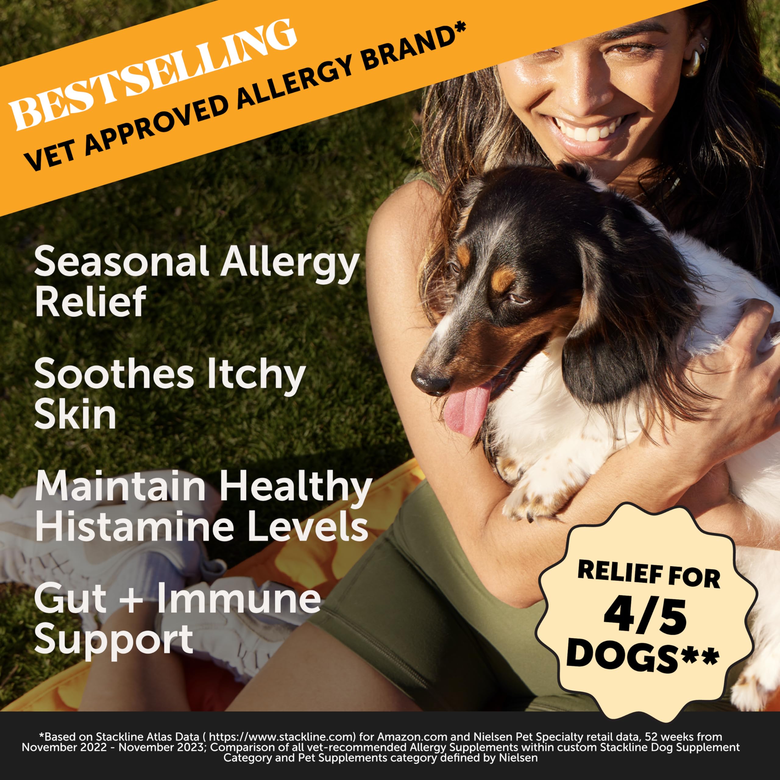 Foto 3 pulgar | Masticables Para Aliviar La Alergia En Perros Y Mascotas, Soporte Para Alergias, 180 Unidades - Venta Internacional.