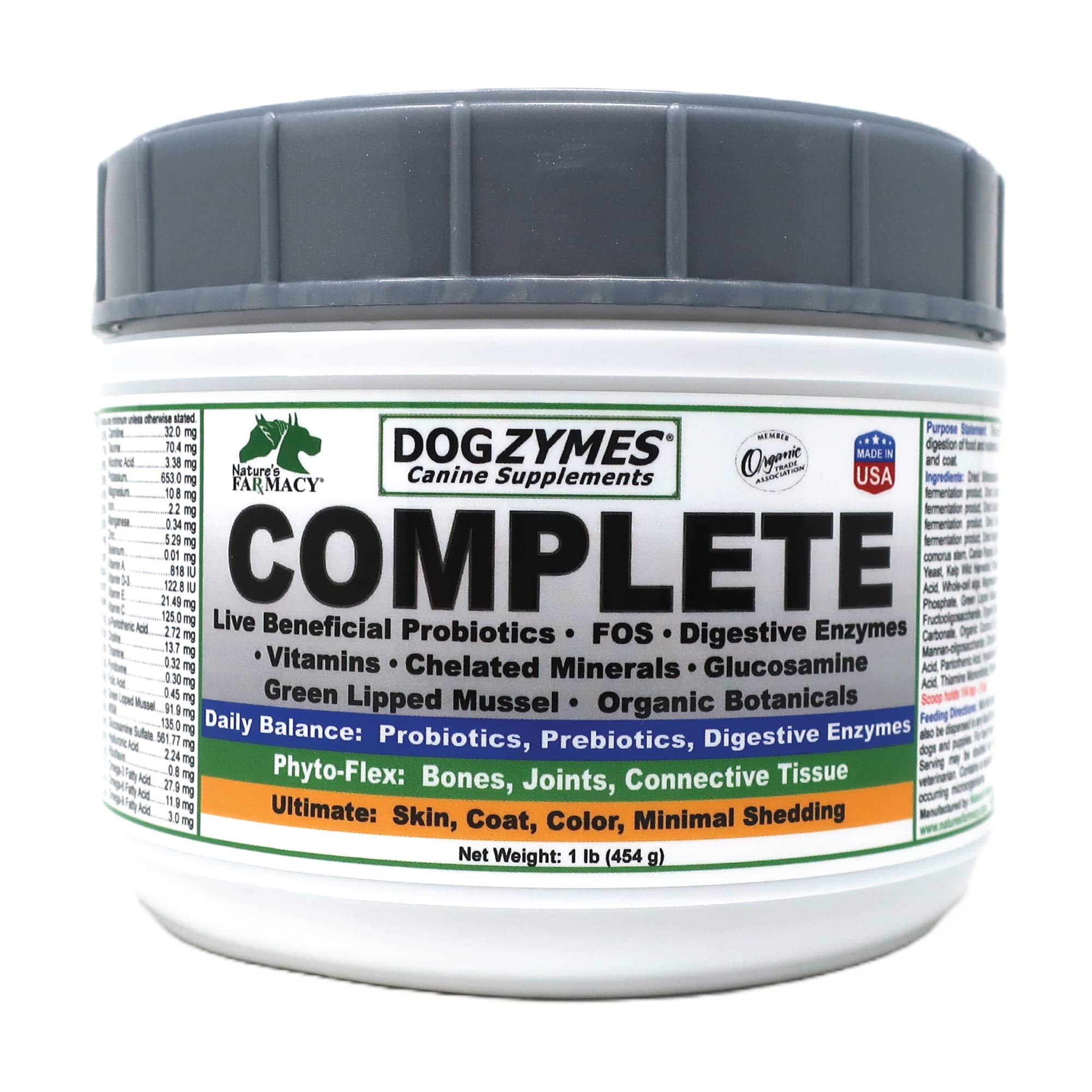 Foto 2 pulgar | Suplemento Dogzymes Complete Probiotics 454g Para Perros - Venta Internacional.