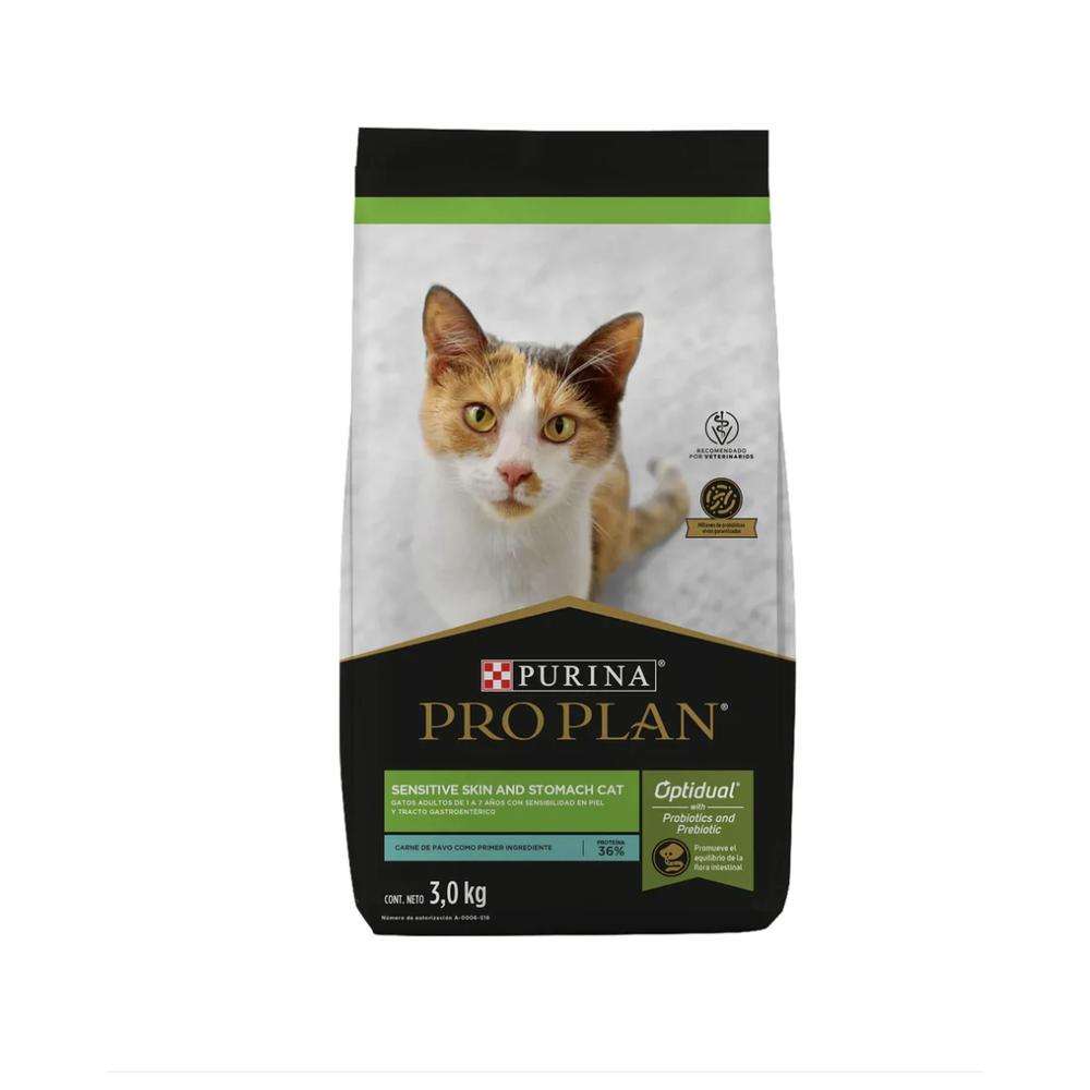 Foto 3 pulgar | Pro Plan Sensitive Skin & Stomach Cat 3 Kg Original